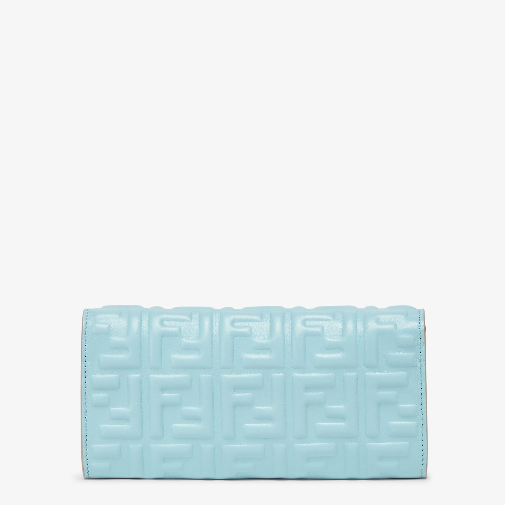 バゲット チェーン付き長財布 レザー ライトブルー | Fendi バゲット チェーン付き長財布 レザー ライトブルー | Fendi