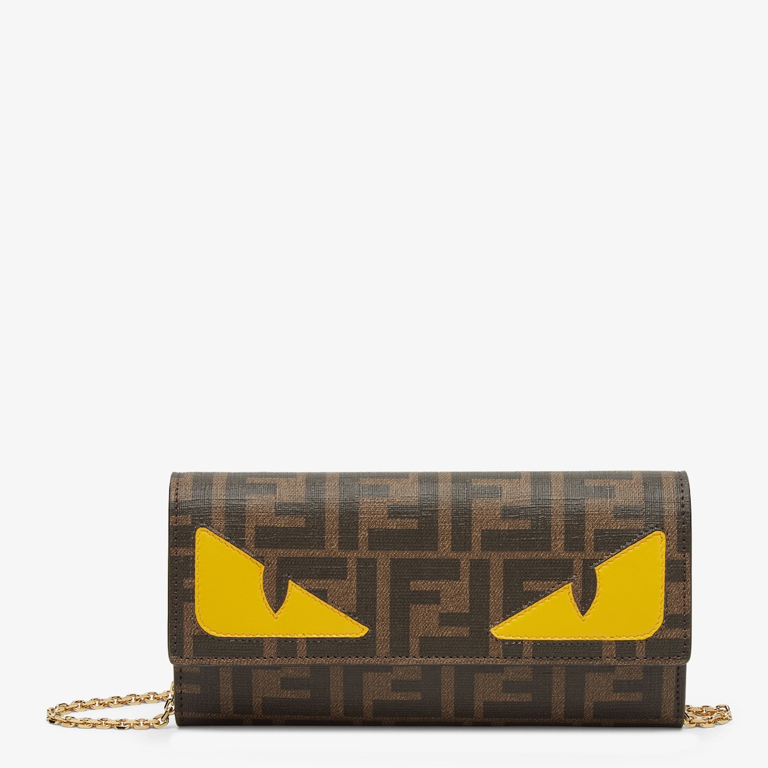 Длинный кошелек на цепочке Fendi