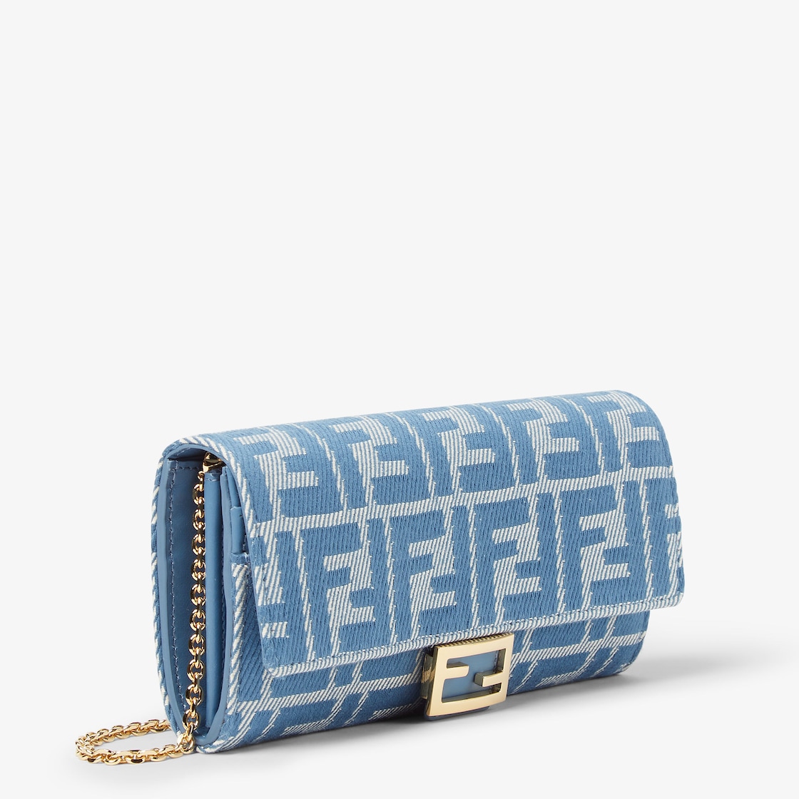 Cartera continental Baguette con cadena
