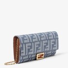 Portefeuille continental à chaîne Baguette