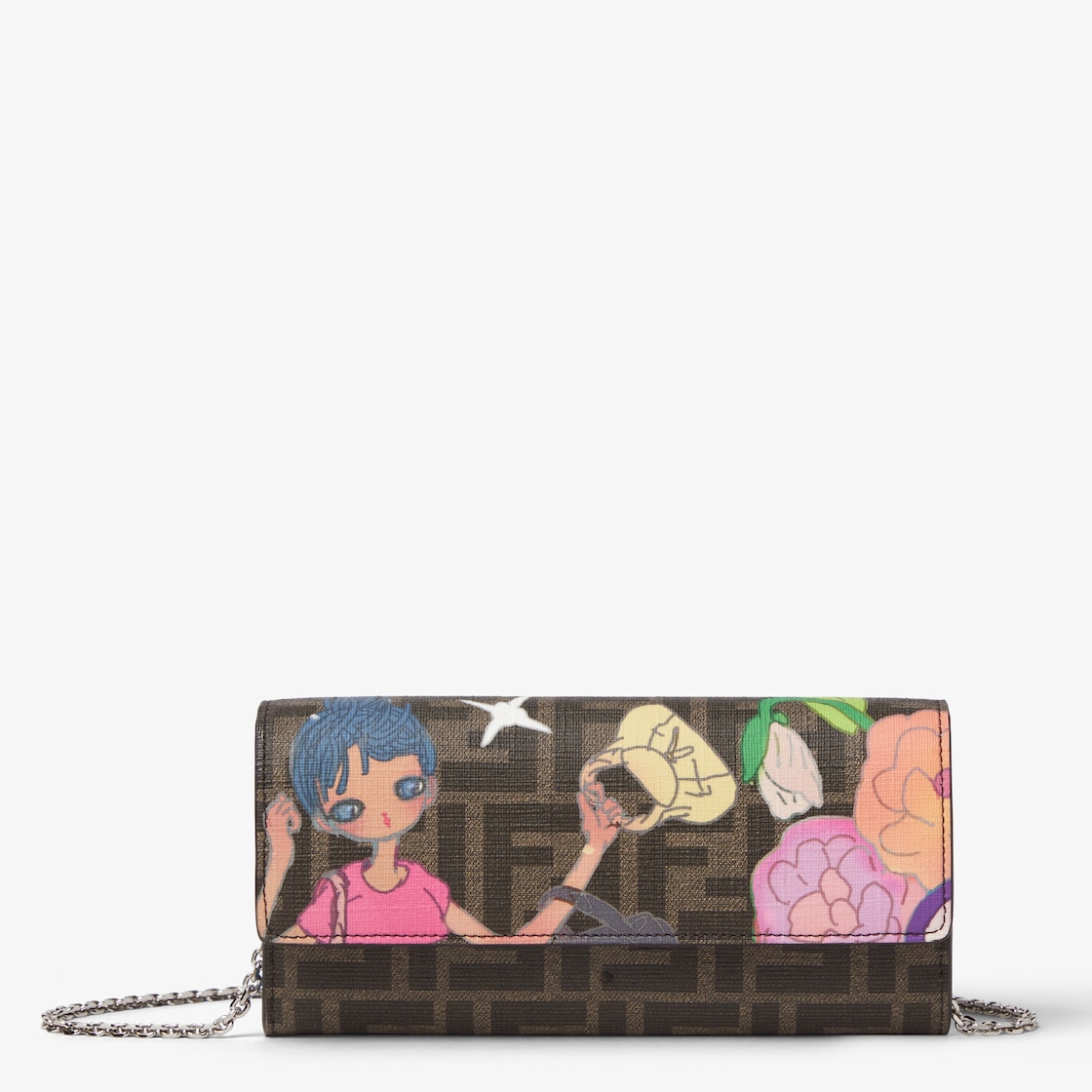 Fantastic FENDI Future FENDI Roma長款皮夾配飾鏈