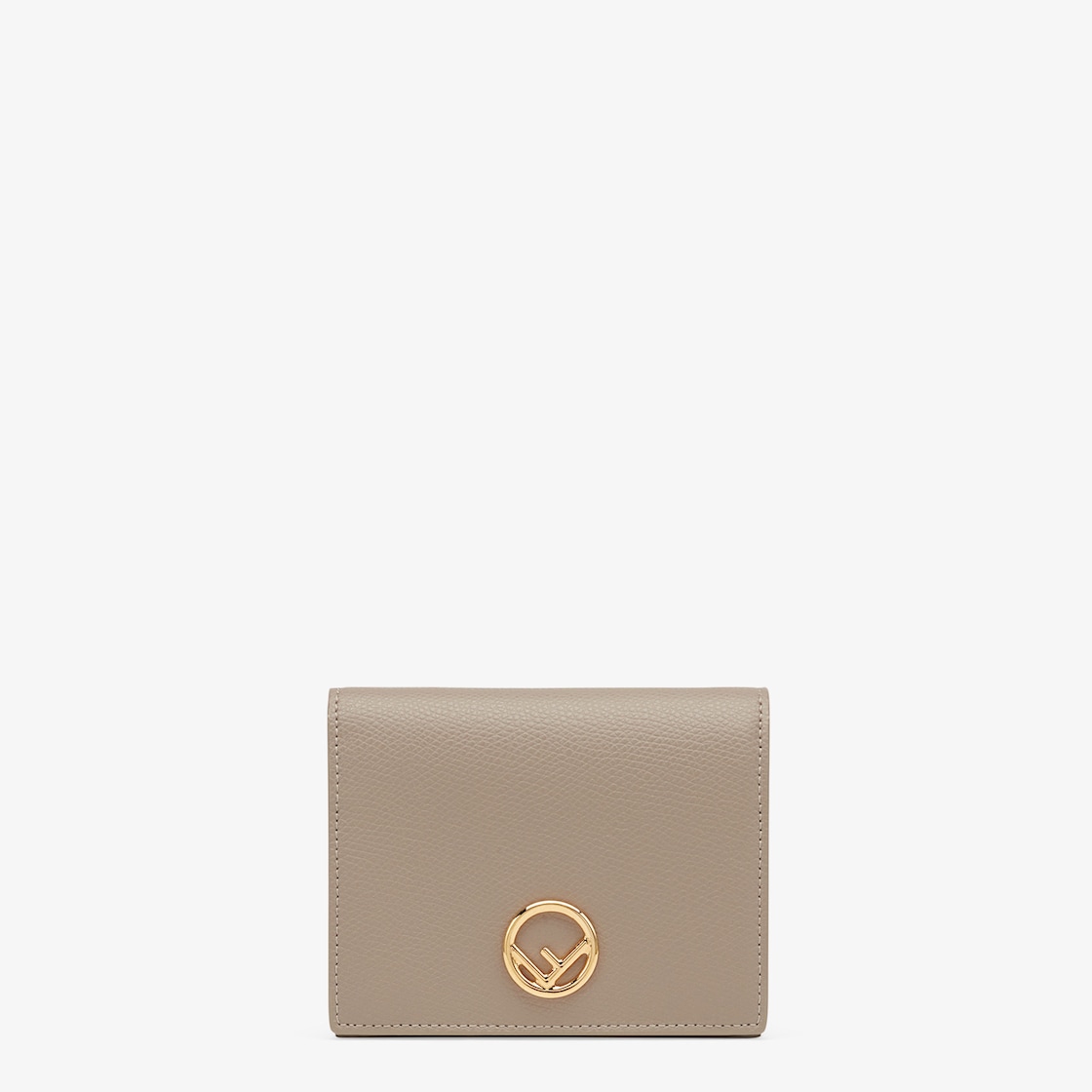 Bifold - Beige compact leather wallet | Fendi