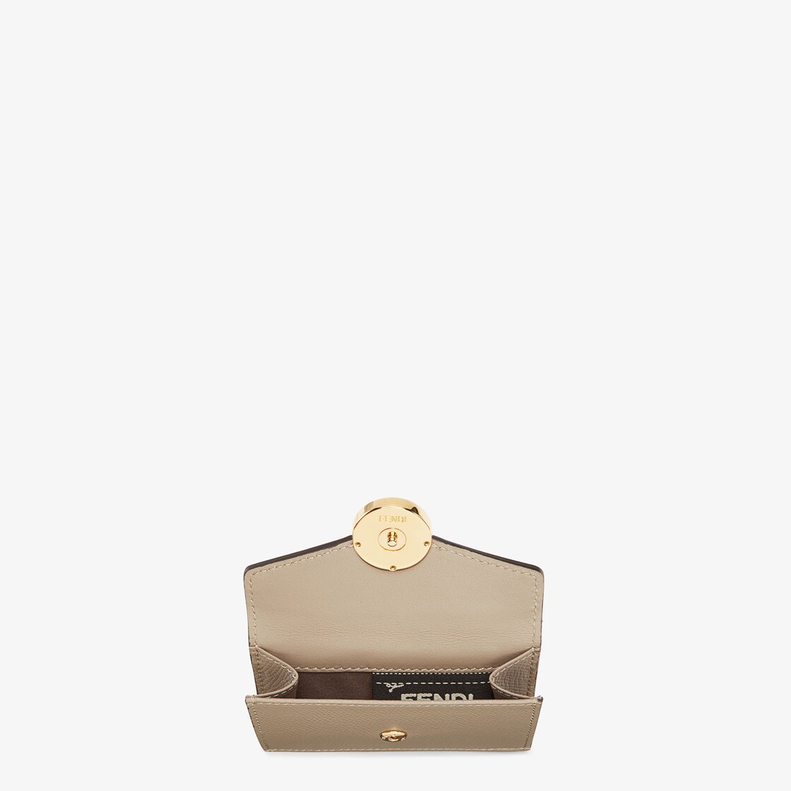 Micro Trifold - Beige leather wallet | Fendi