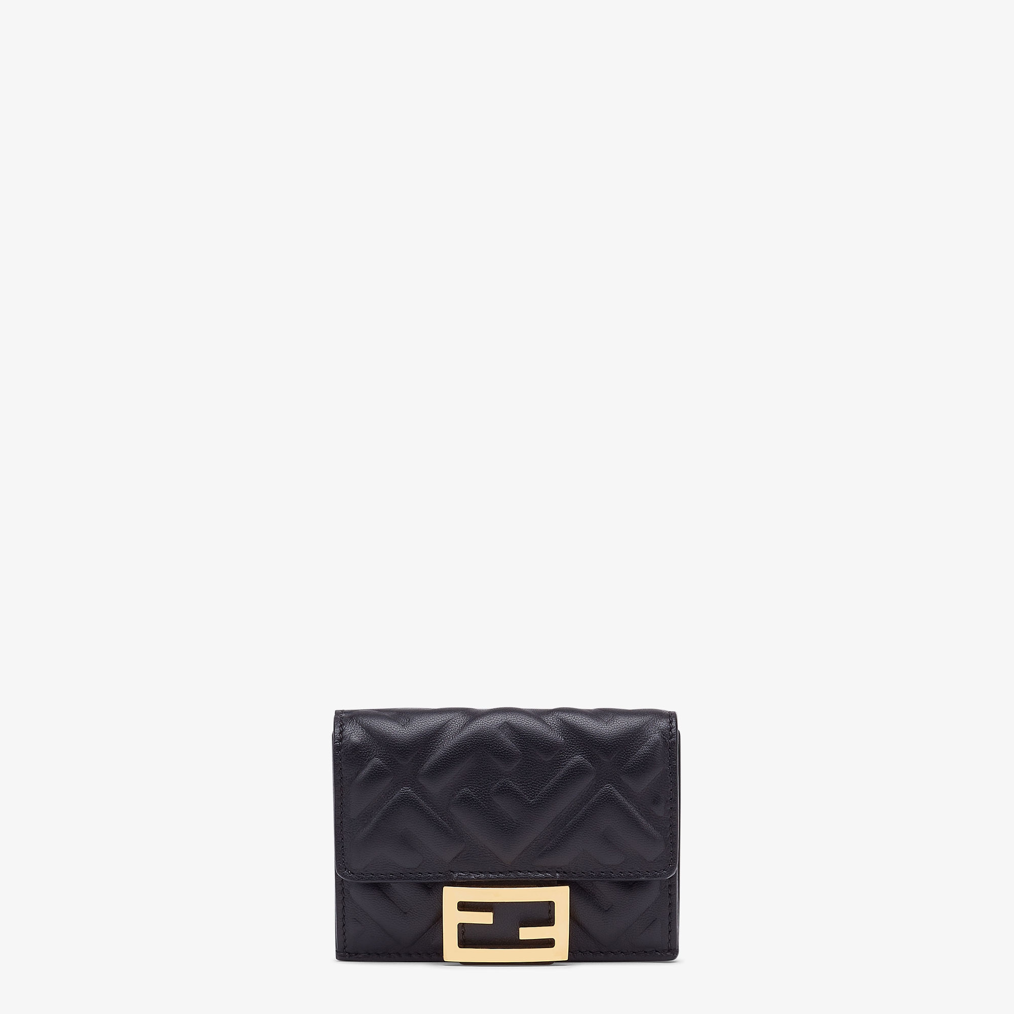 FENDI 三つ折り財布 バゲット ミニ財布 ブラック レディース