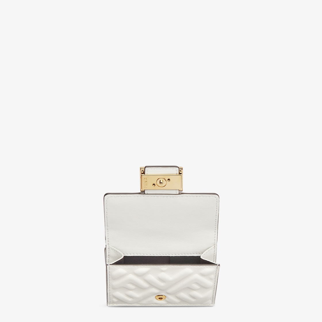 バゲット マイクロ 三つ折り財布 レザー ホワイト | Fendi バゲット マイクロ 三つ折り財布 レザー ホワイト | Fendi
