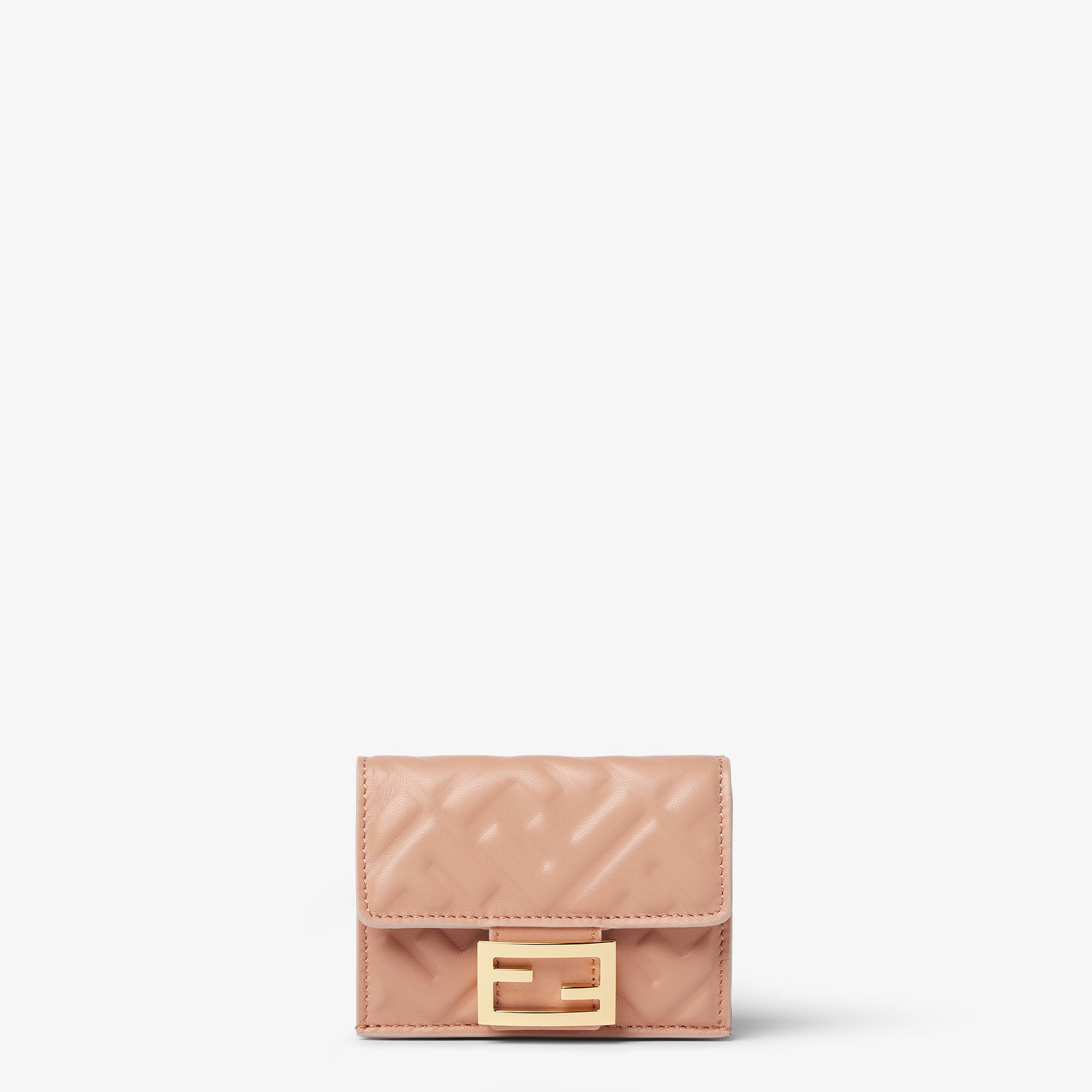 バゲット マイクロ 三つ折り財布 レザー ピンク | Fendi バゲット マイクロ 三つ折り財布 レザー ピンク | Fendi