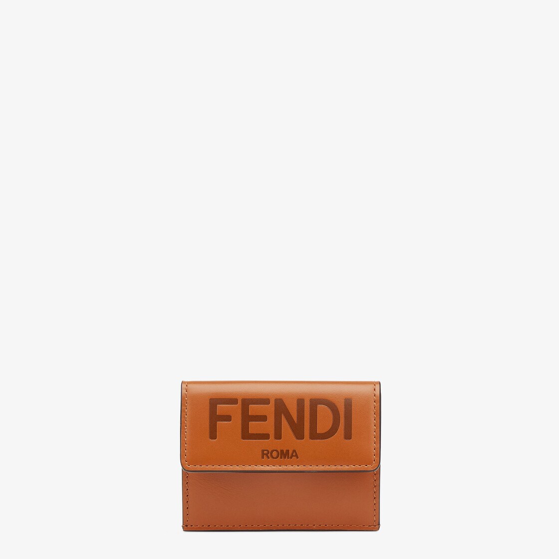 フェンディFENDI 三つ折り財布　ブラウン　バイカラー