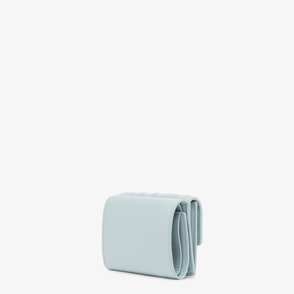 バゲット マイクロ 三つ折り財布 レザー ライトブルー | Fendi バゲット マイクロ 三つ折り財布 レザー ライトブルー | Fendi