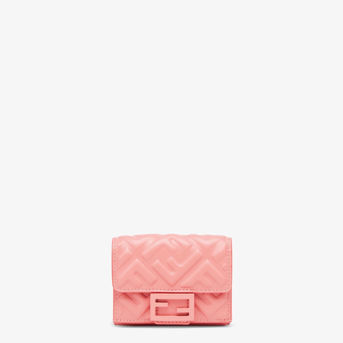 Baguette Micro Trifold Leather Pink Fendi