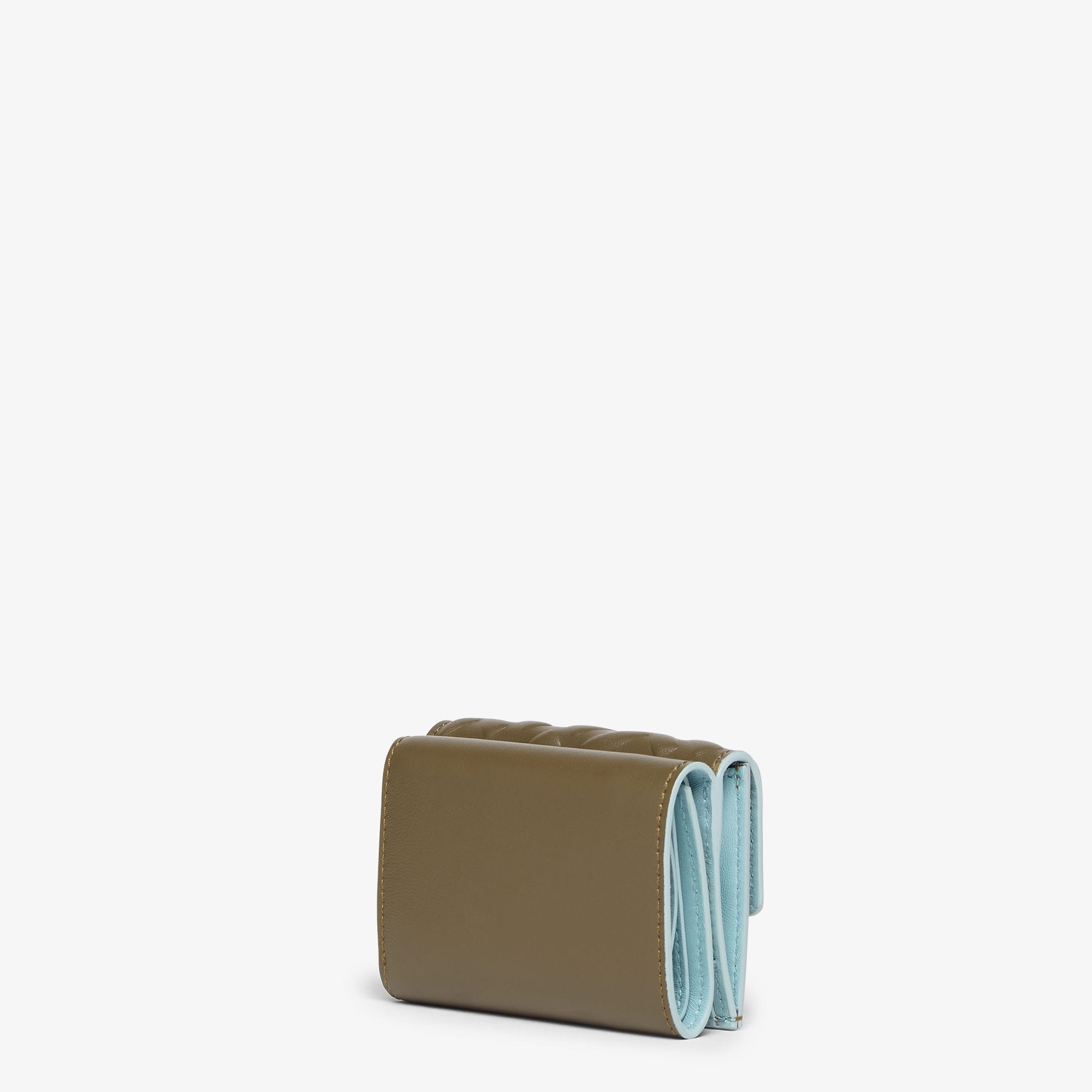 バゲット マイクロ 三つ折り財布 レザー グリーン | Fendi バゲット マイクロ 三つ折り財布 レザー グリーン | Fendi