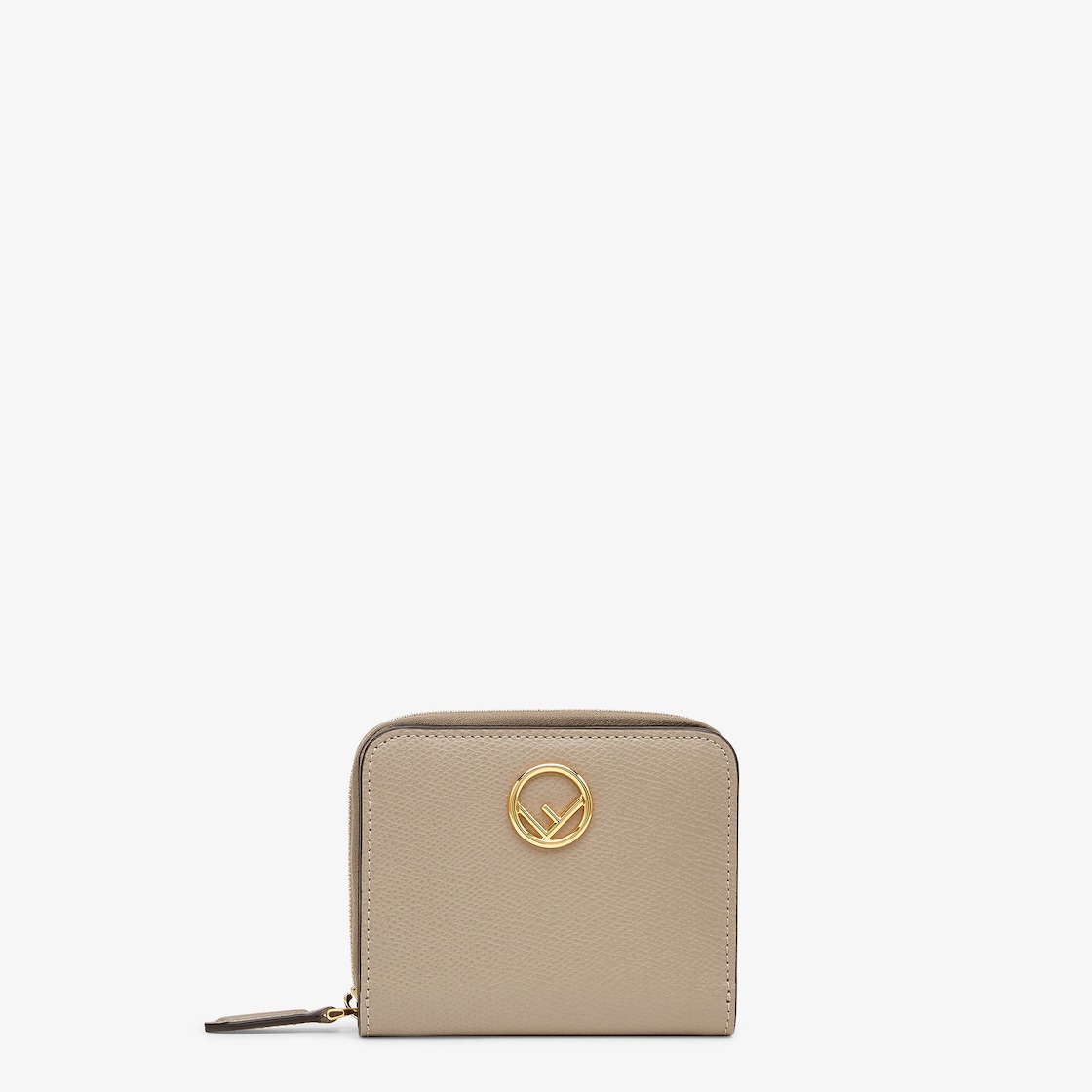 Medium Zip-Around - Beige leather wallet | Fendi