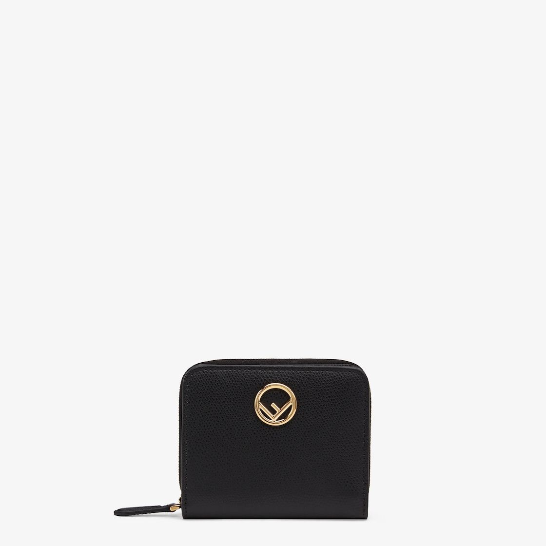 Medium Zip-Around - Black leather wallet | Fendi