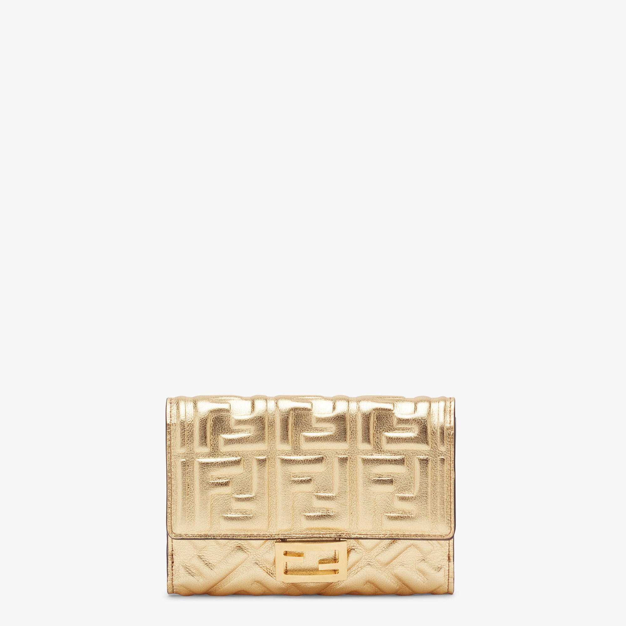 バゲット 財布 - ゴールドレザー 財布 | Fendi