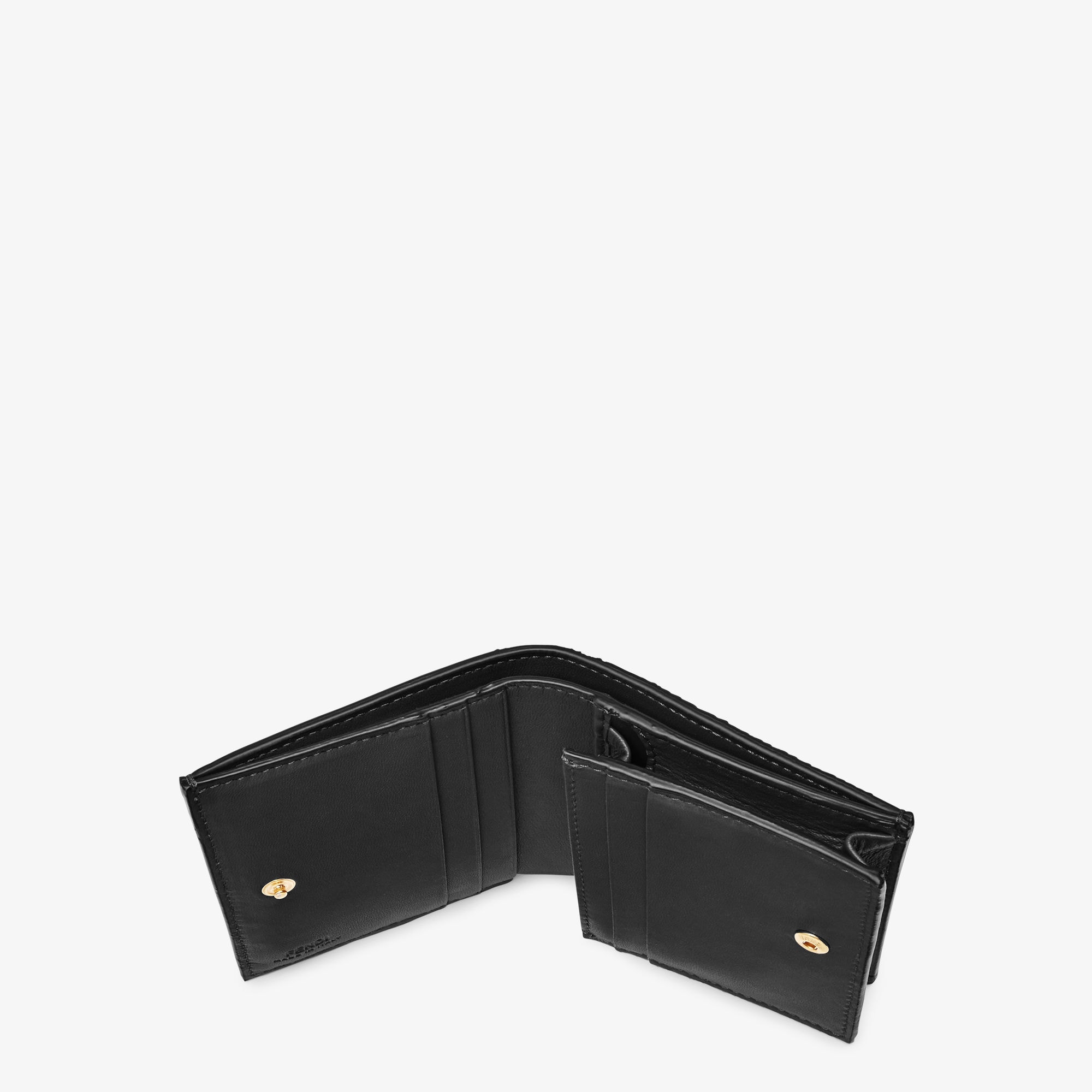 バゲット 二つ折り財布 レザー ブラック | Fendi バゲット 二つ折り財布 レザー ブラック | Fendi