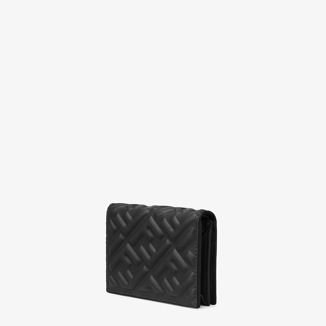 バゲット 二つ折り財布 - ブラックナッパレザー 財布 | Fendi