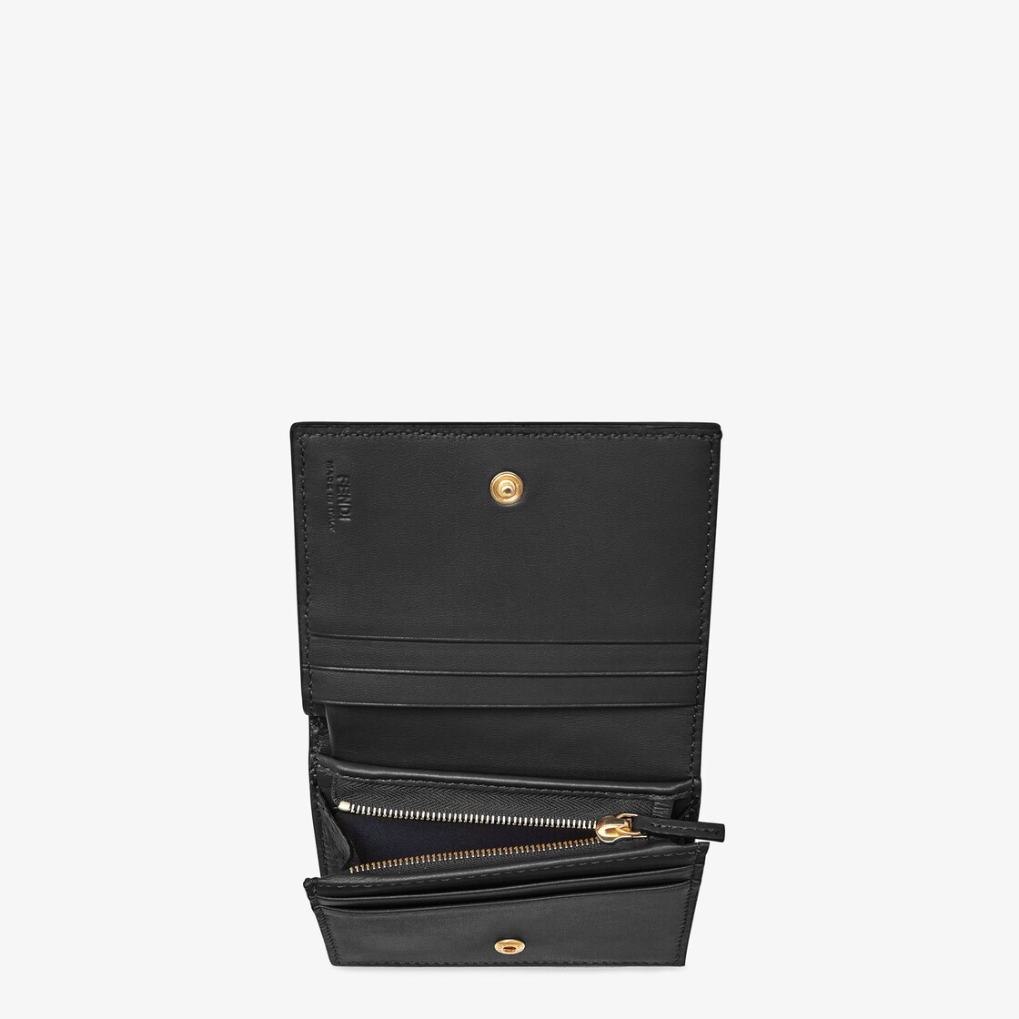 Small Wallet - Black nappa leather wallet | Fendi