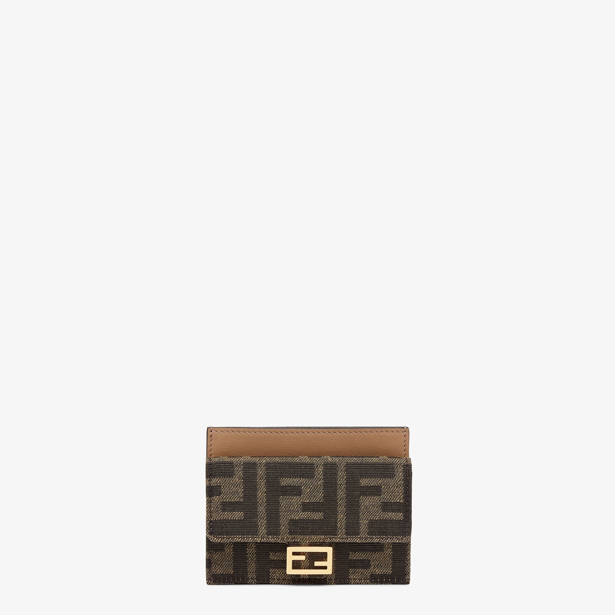 バゲット カードケース - ブラウンファブリック カードケース | Fendi