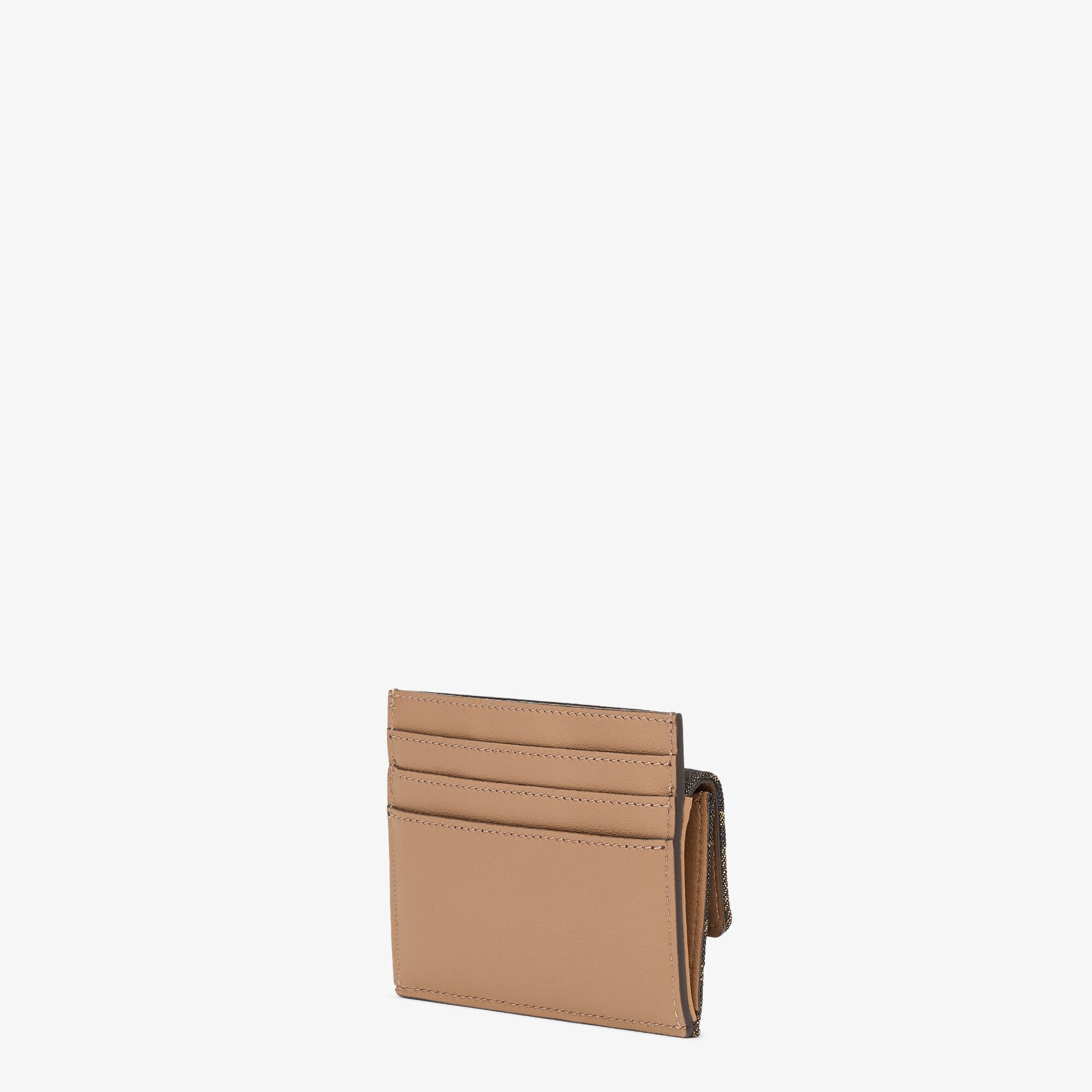 Baguette Card Holder Fabric Brown | Fendi