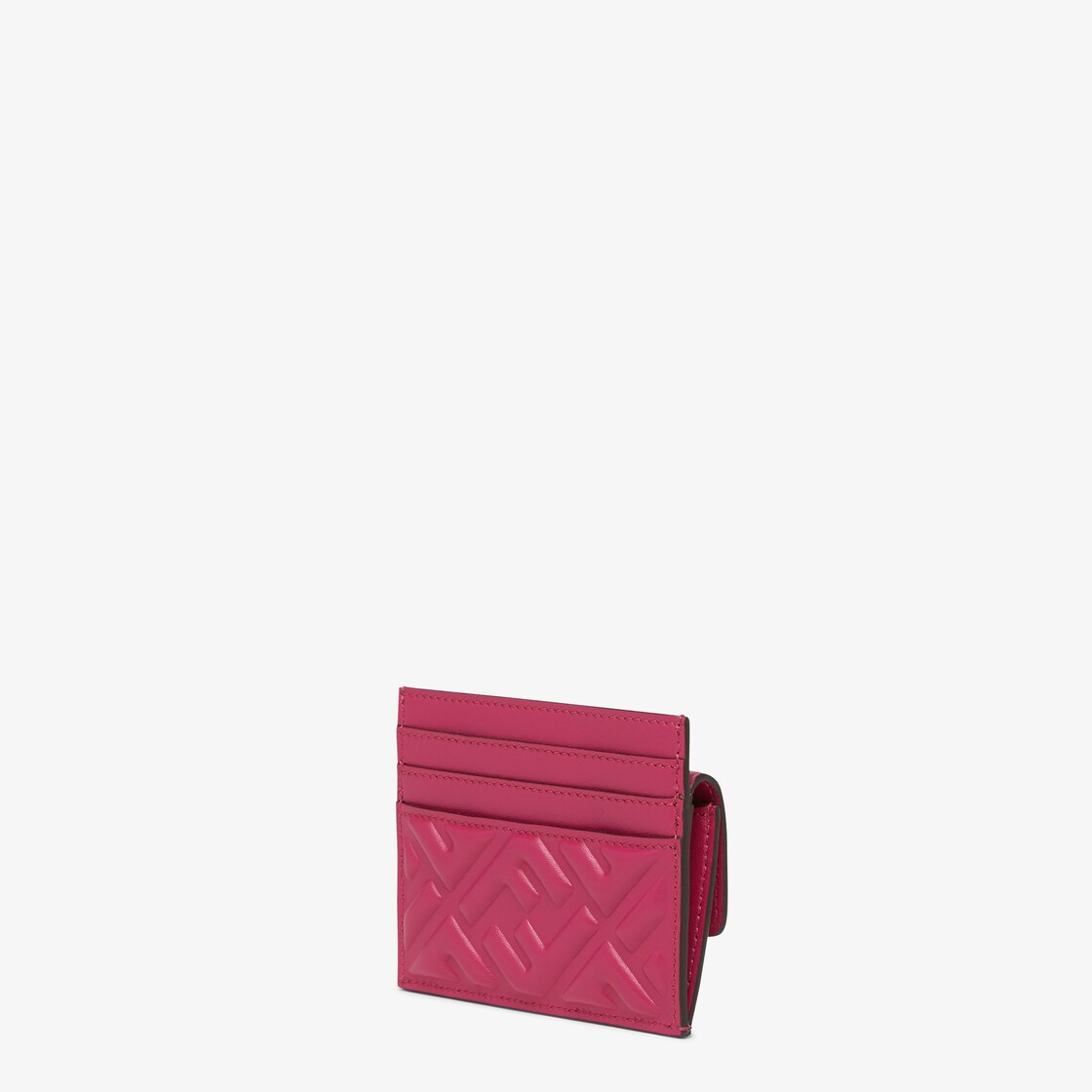 Baguette Card Holder Fuchsia nappa leather card holder Fendi