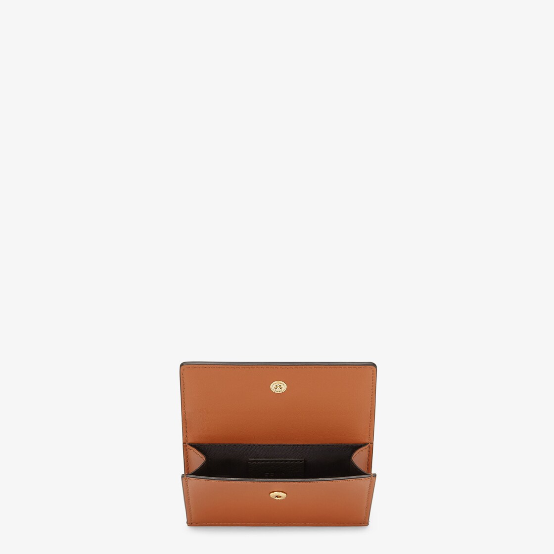 Fendi Roma Card Holder - Brown leather card holder | Fendi