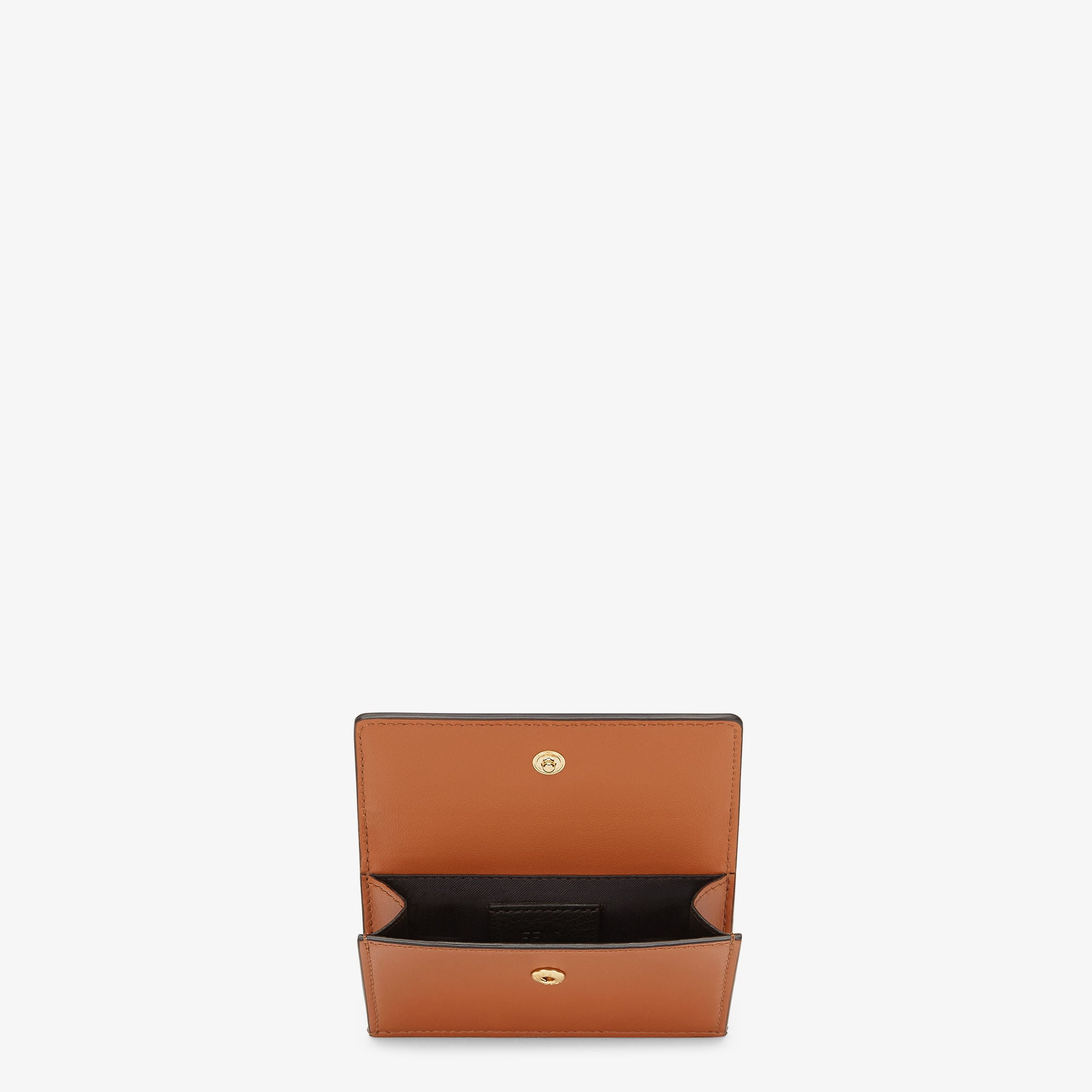 Fendi Roma Card Holder Leather Brown Fendi