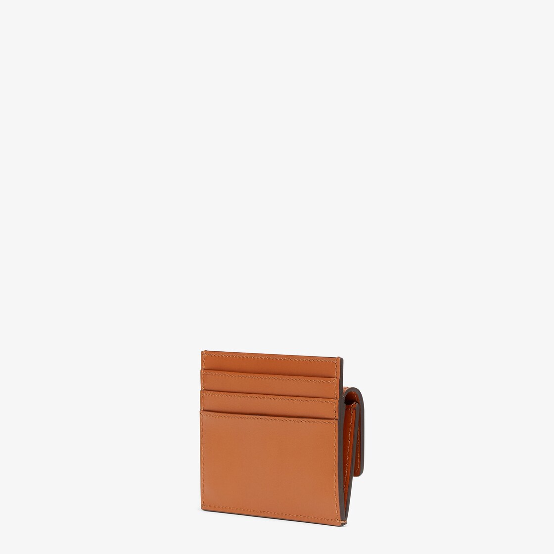 Logo Leather Cardholder in Brown - Fendi