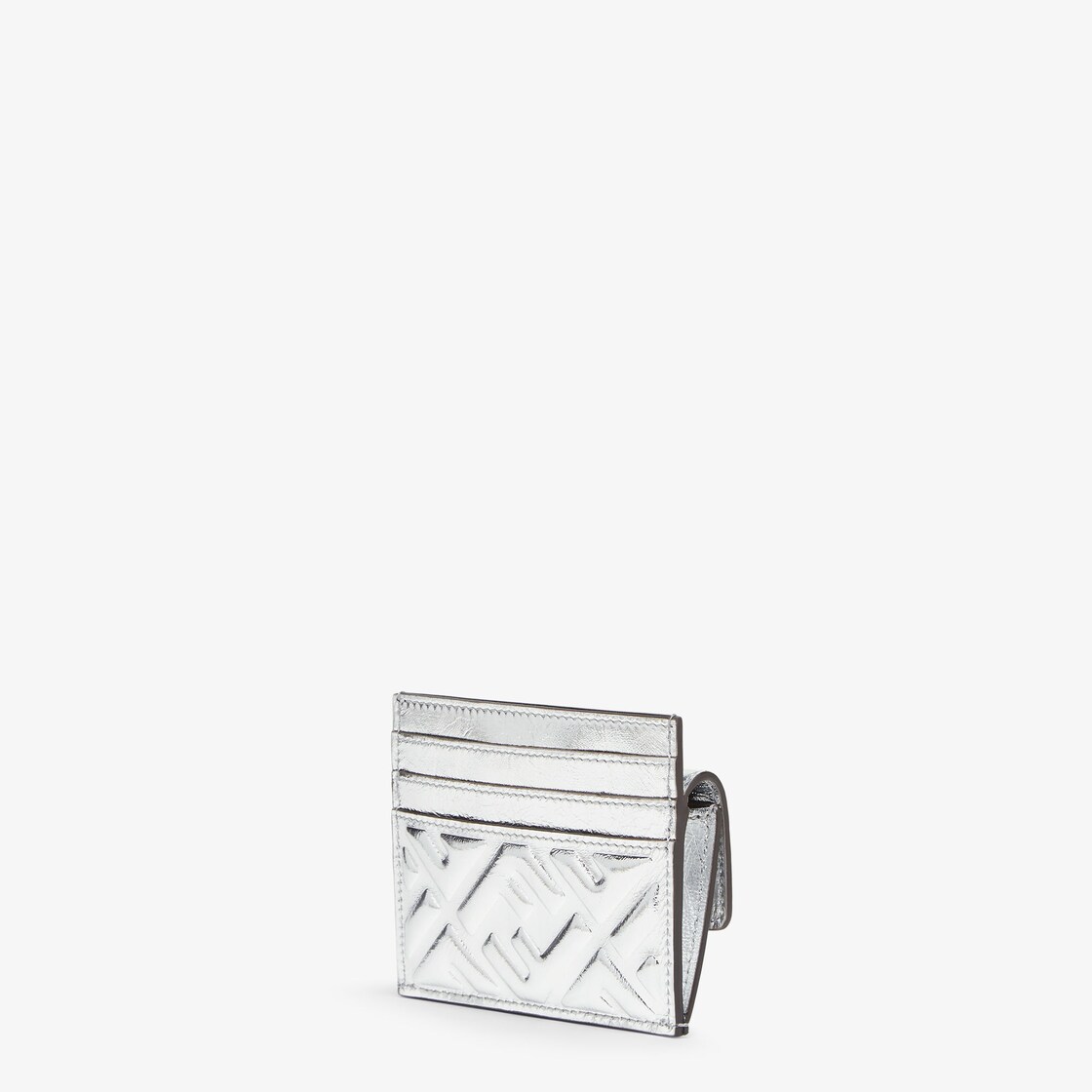 Baguette Card Holder Leather Silver - Image 3/4