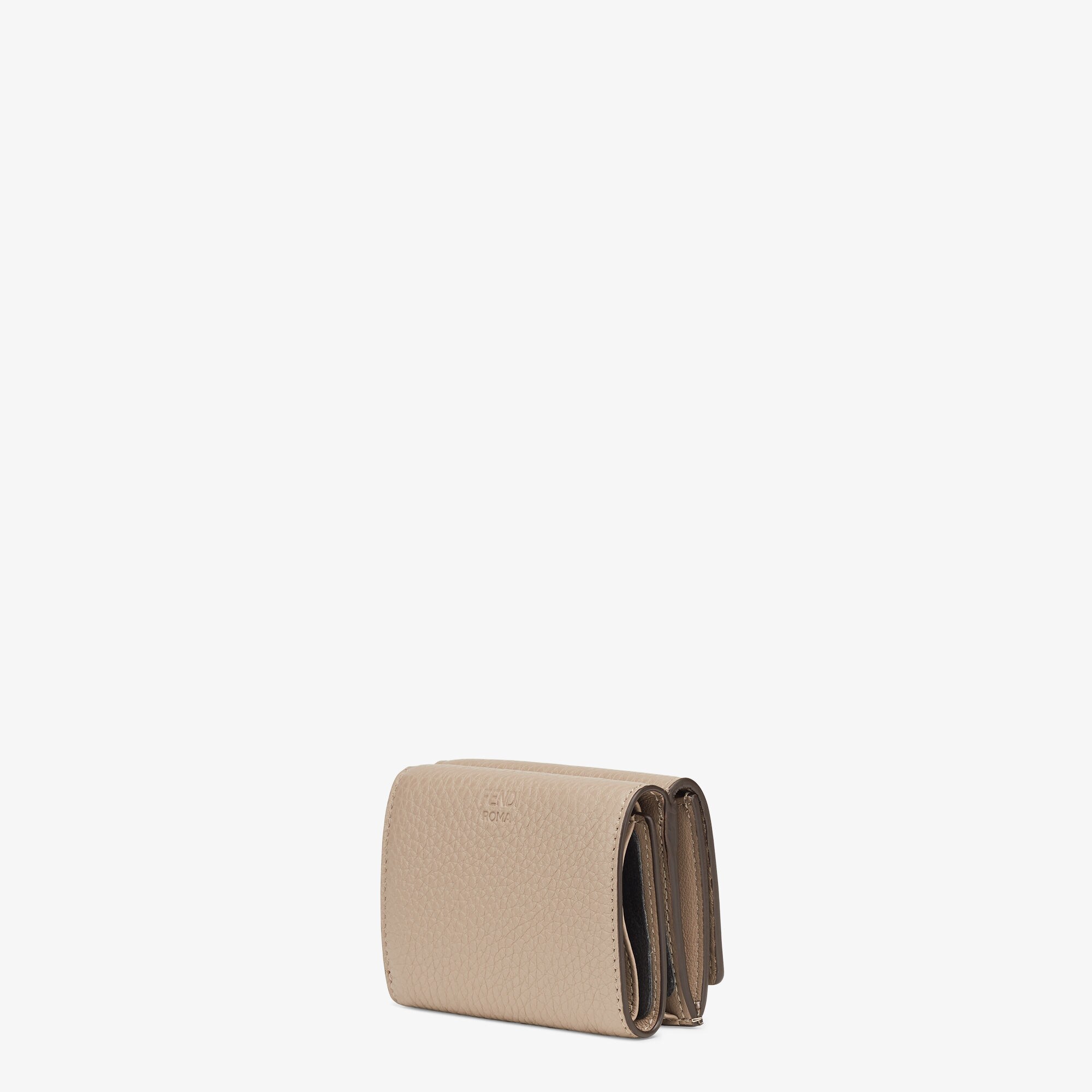 Peekaboo Micro TrifoldBeige leather wallet