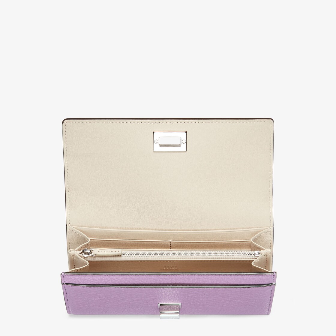 ピーカブー マイクロ 三つ折り財布 - パープルレザー 財布 | Fendi