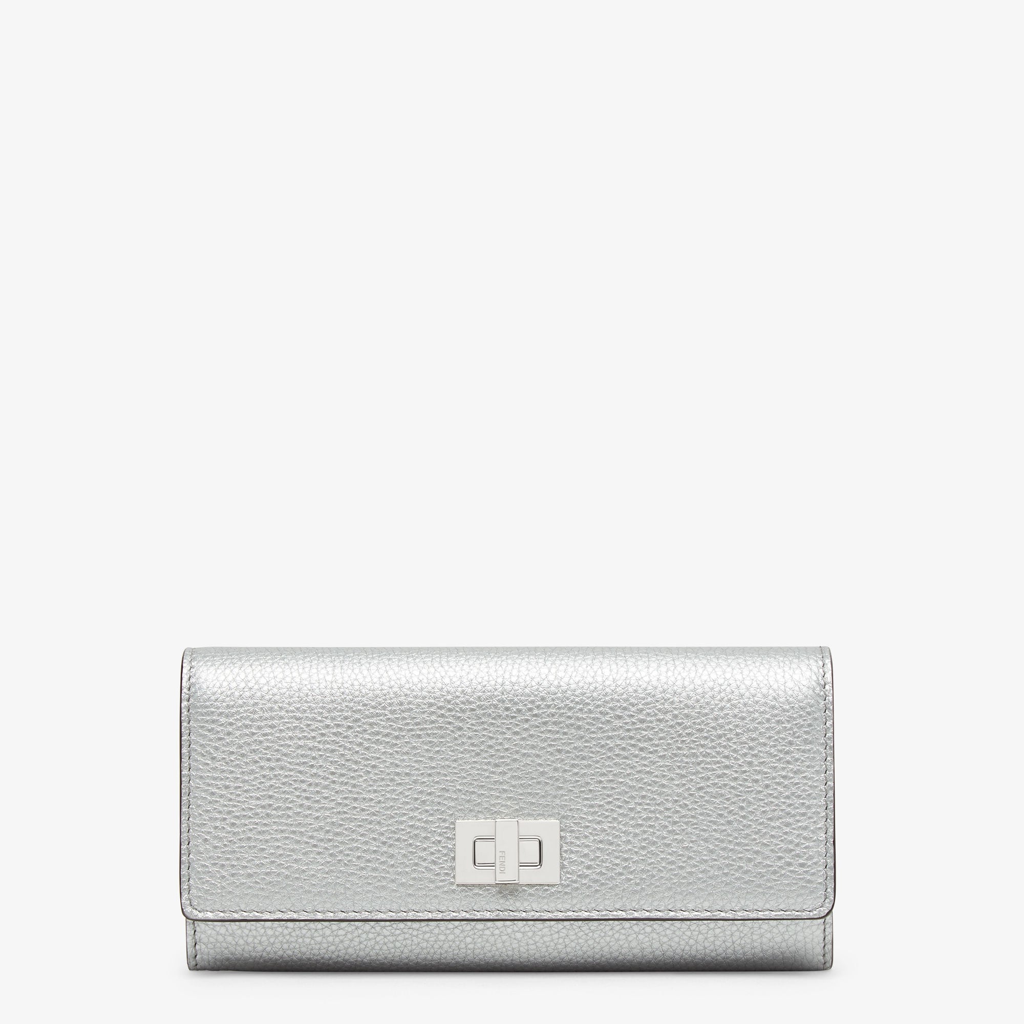ピーカブー 長財布 カーフレザー シルバー | Fendi ピーカブー 長財布 カーフレザー シルバー | Fendi
