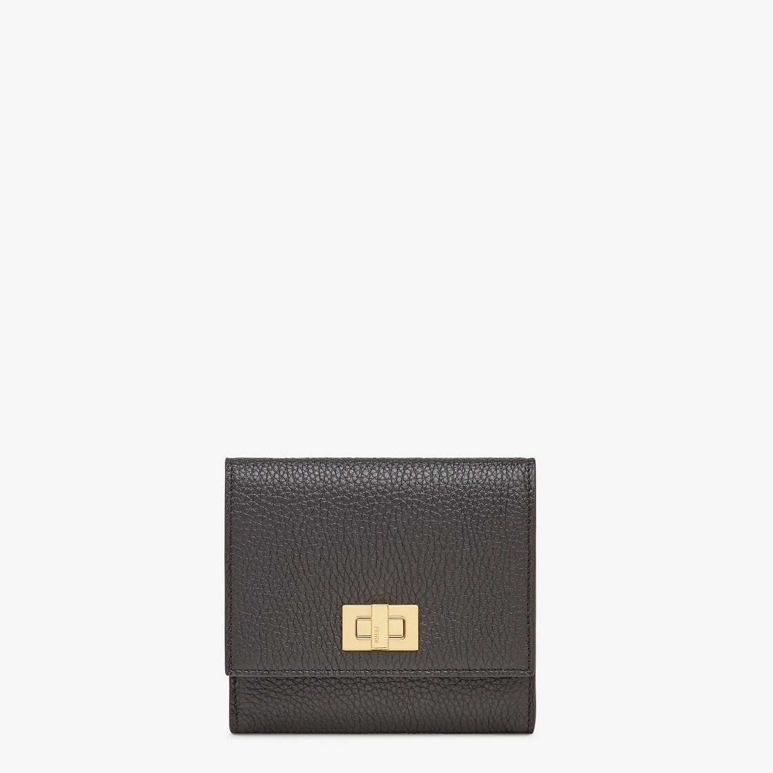 Peekaboo Wallet - Black leather wallet | Fendi