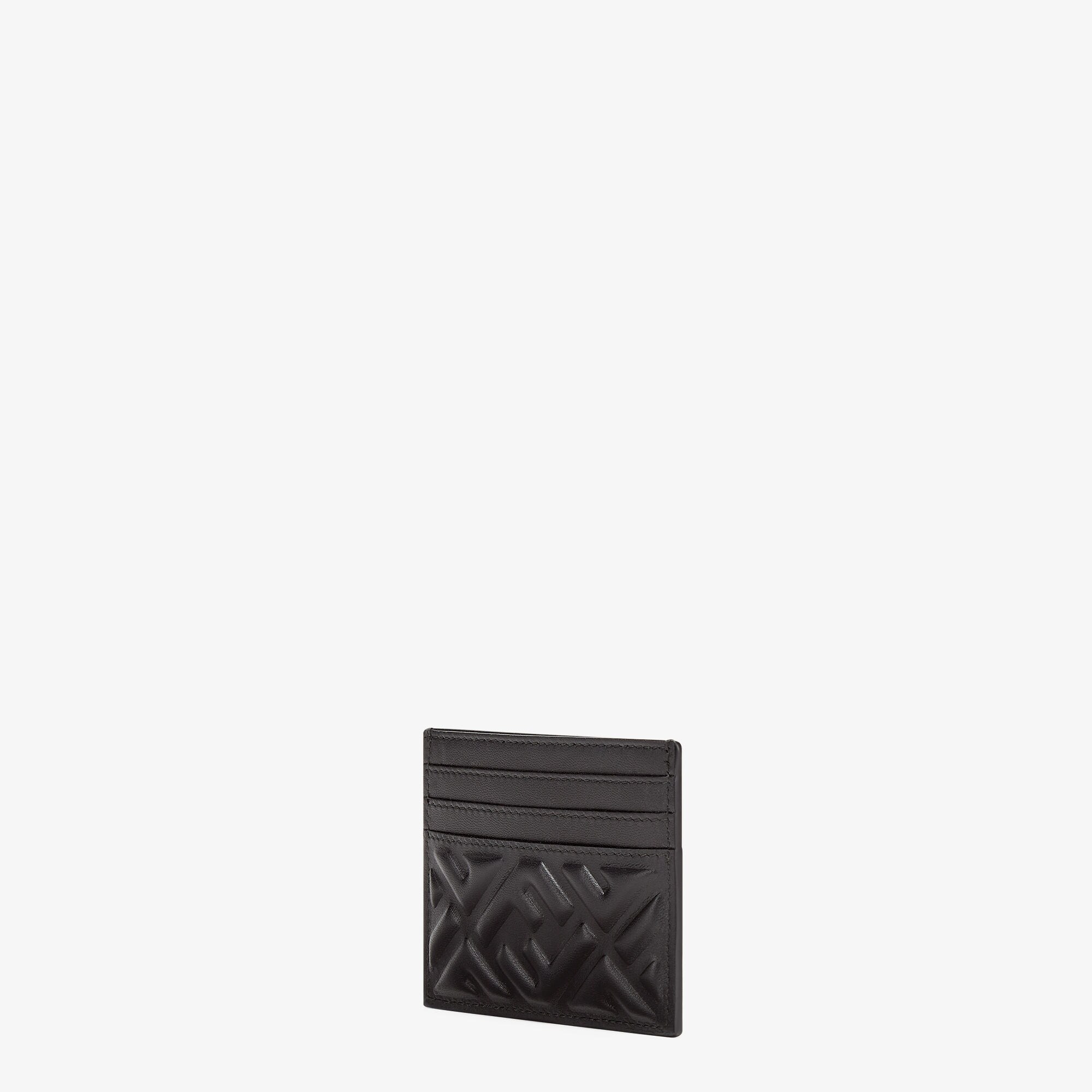 FENDI 黒 レザー 名刺入れ FENDI フェンディ 名刺入れ メンズ レザー カードケース ロゴ