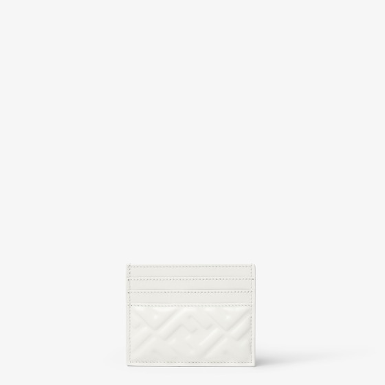 Fendi Baguette Card Case In White