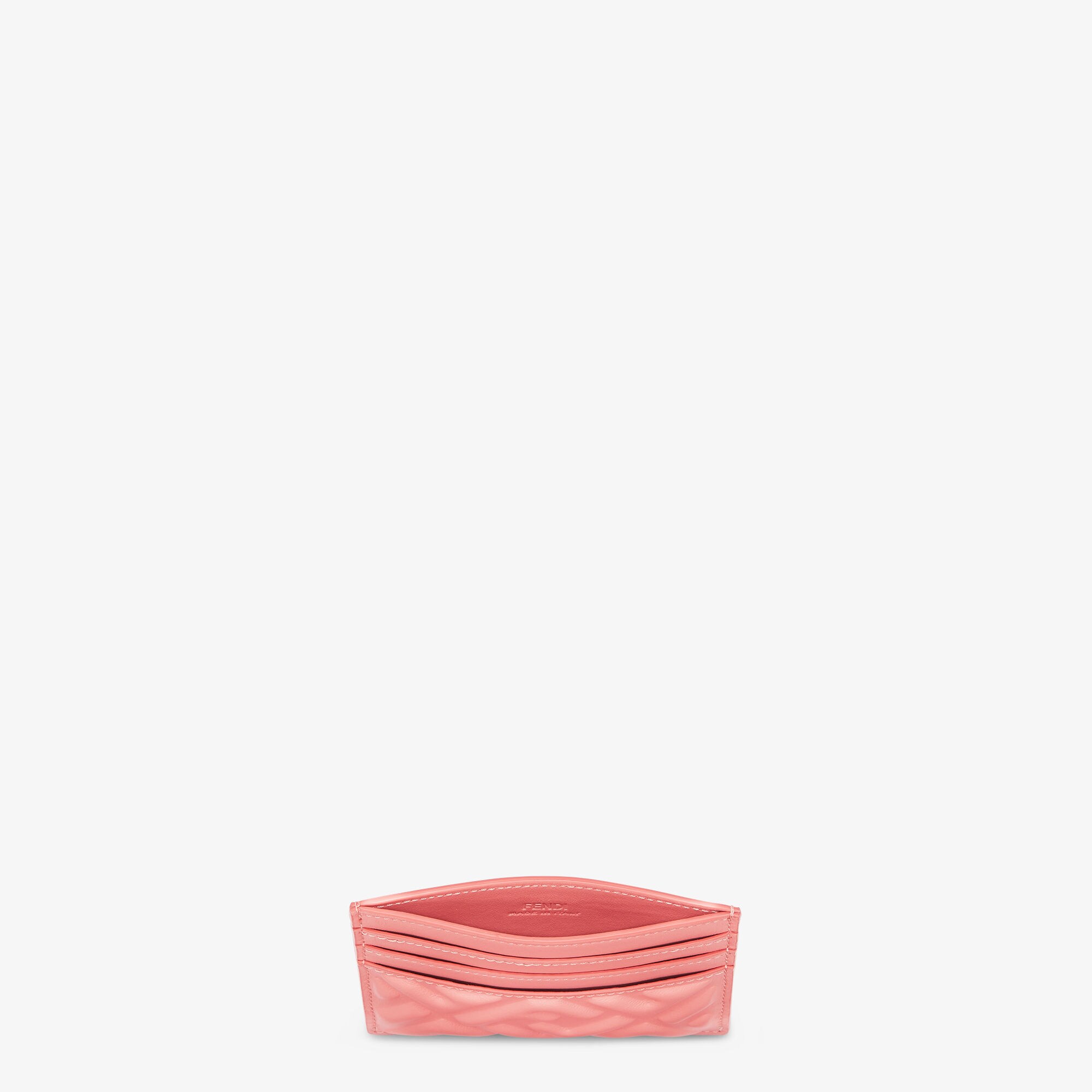 Baguette Card Case Leather Pink Fendi