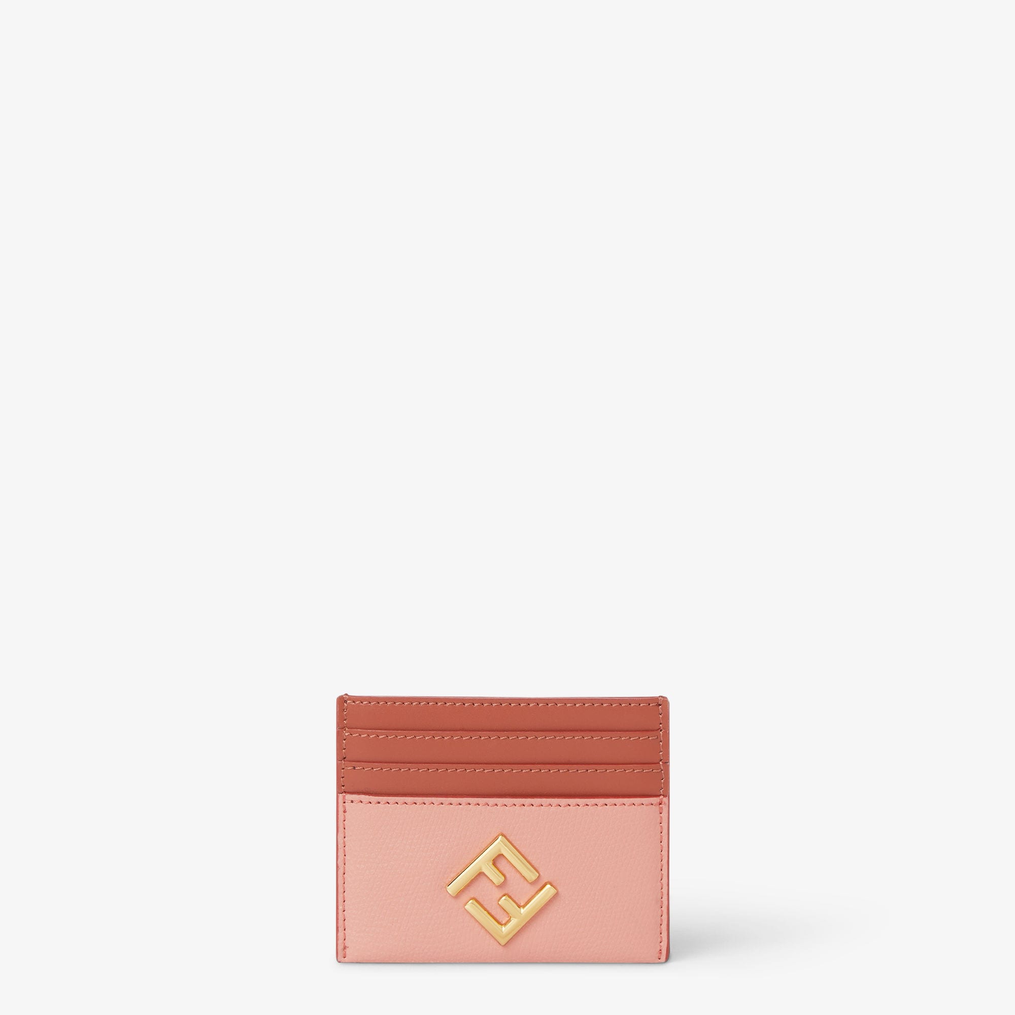 FF Diamonds Card Case Leather Pink | Fendi