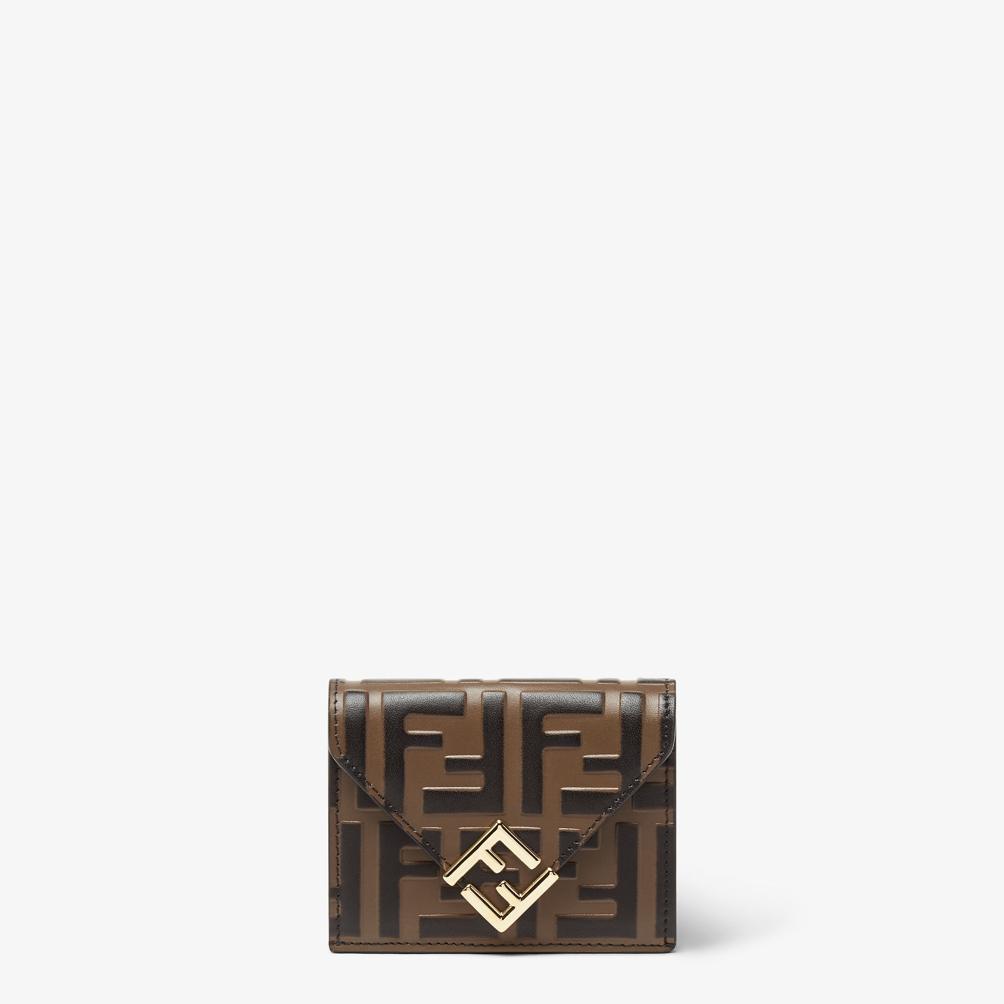 FFダイヤモンド財布 レザー ブラウン | Fendi FFダイヤモンド財布 レザー ブラウン | Fendi