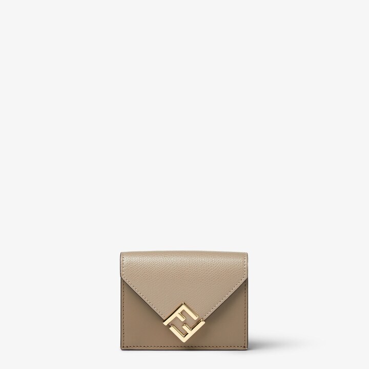 新品未使用　FENDI 100%ウール手袋 FENDI Origami中号手袋-百变鸽灰色皮革手袋-女士手提包-FENDI芬