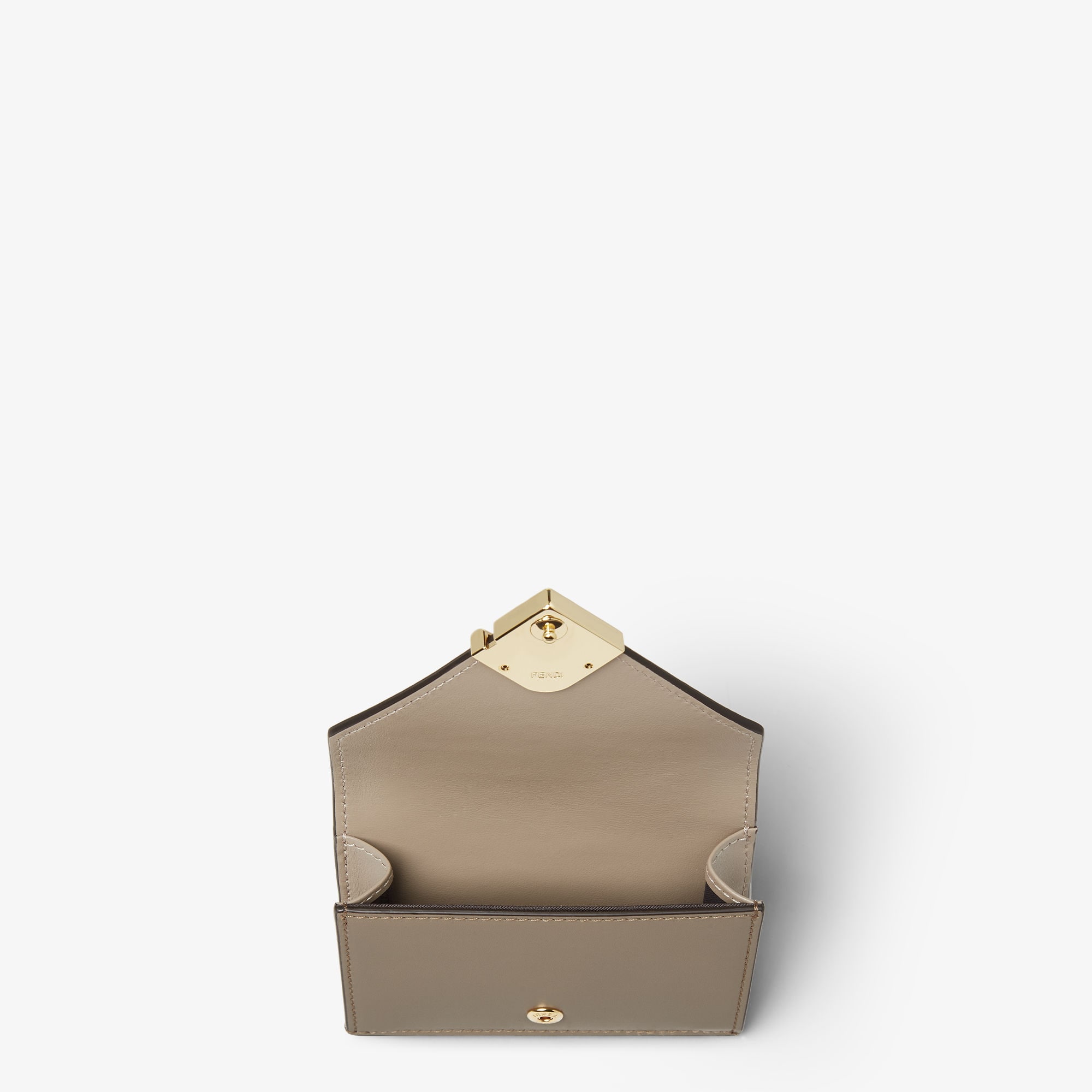 FFダイヤモンド財布 レザー グレー | Fendi
