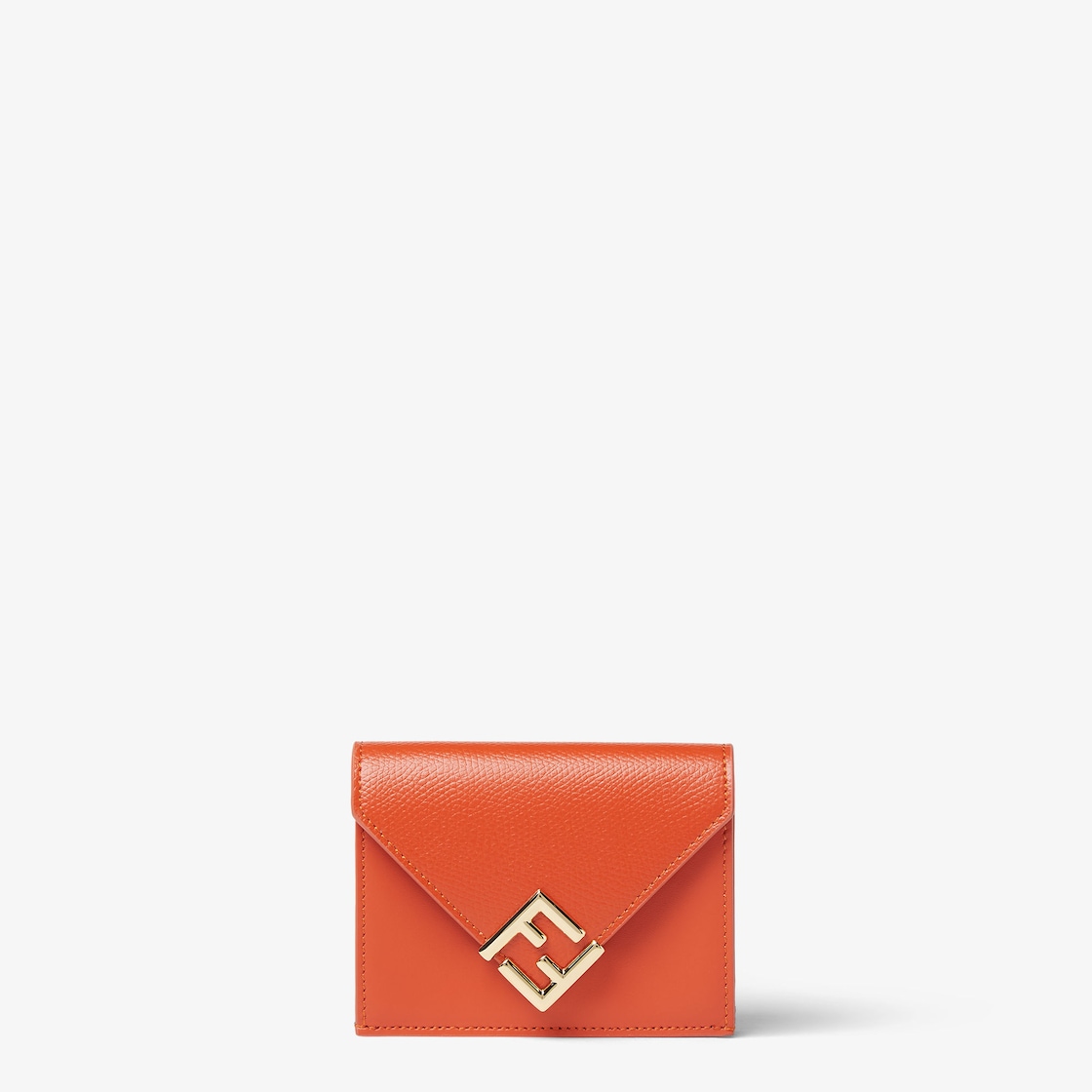 FFダイヤモンド財布 レザー オレンジ | Fendi FFダイヤモンド財布 レザー オレンジ | Fendi