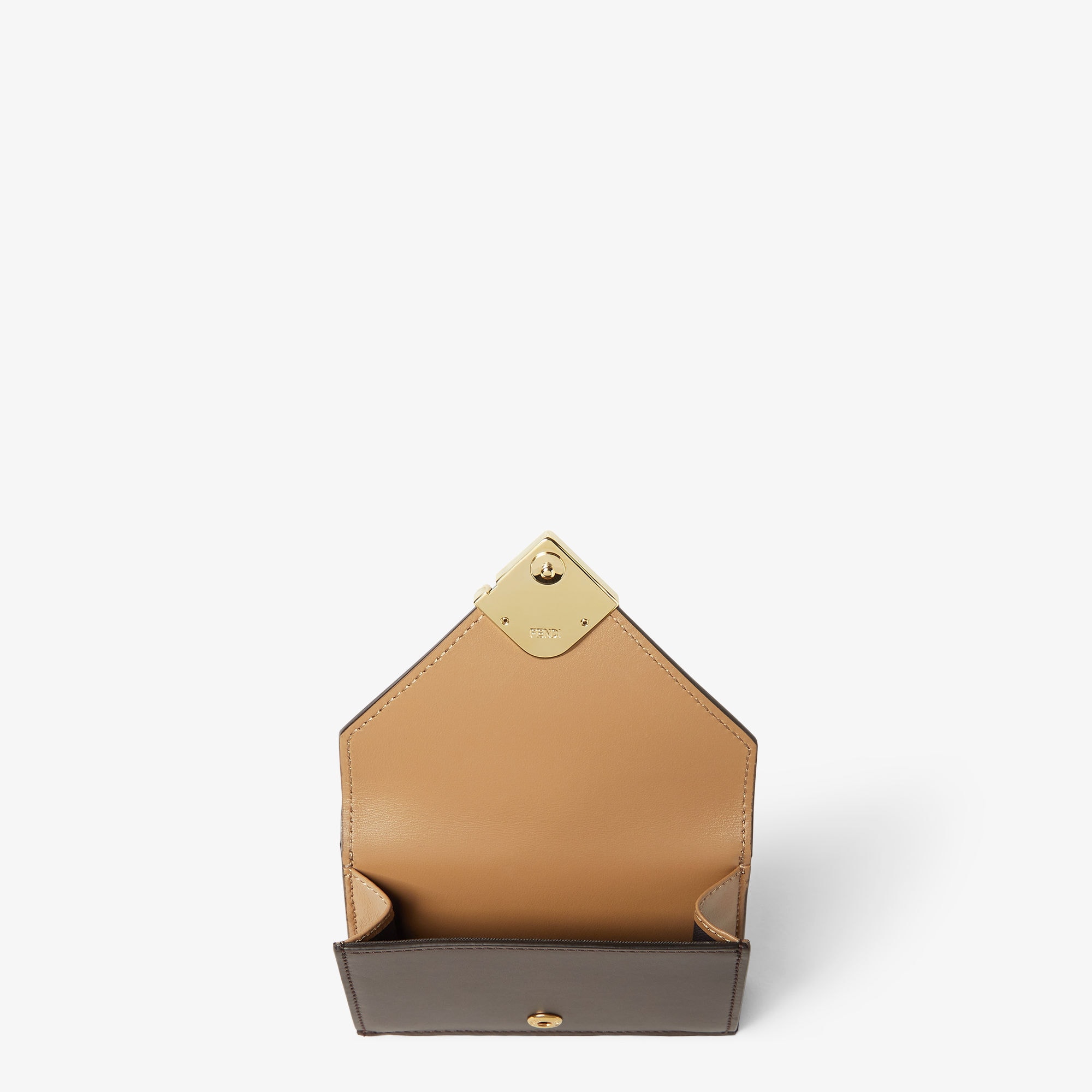 FFダイヤモンド財布 レザー ブラウン | Fendi