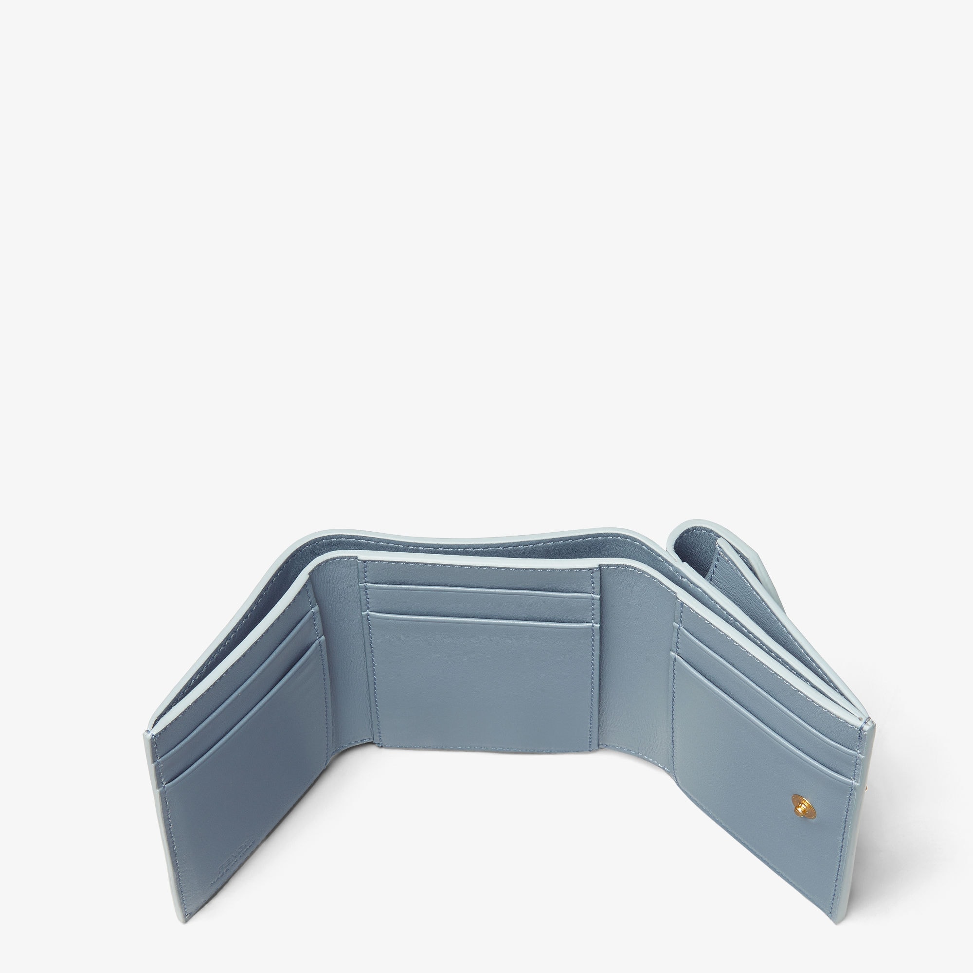 FFダイヤモンド財布 レザー ライトブルー | Fendi