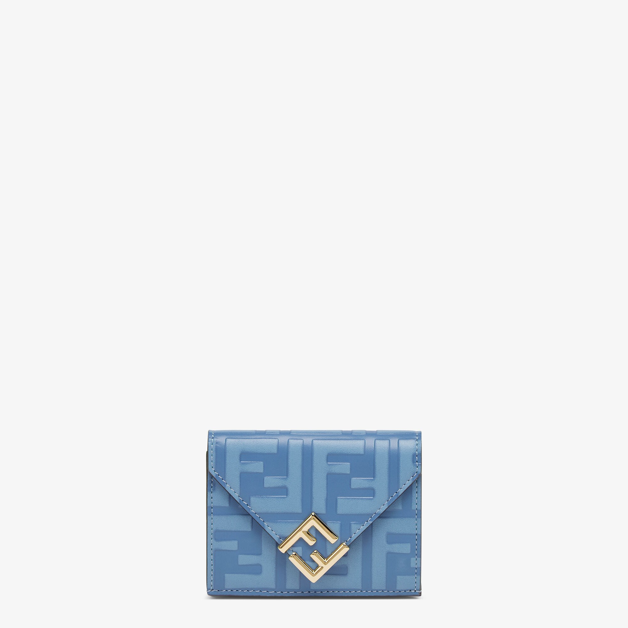 FFダイヤモンド財布 レザー ライトブルー | Fendi