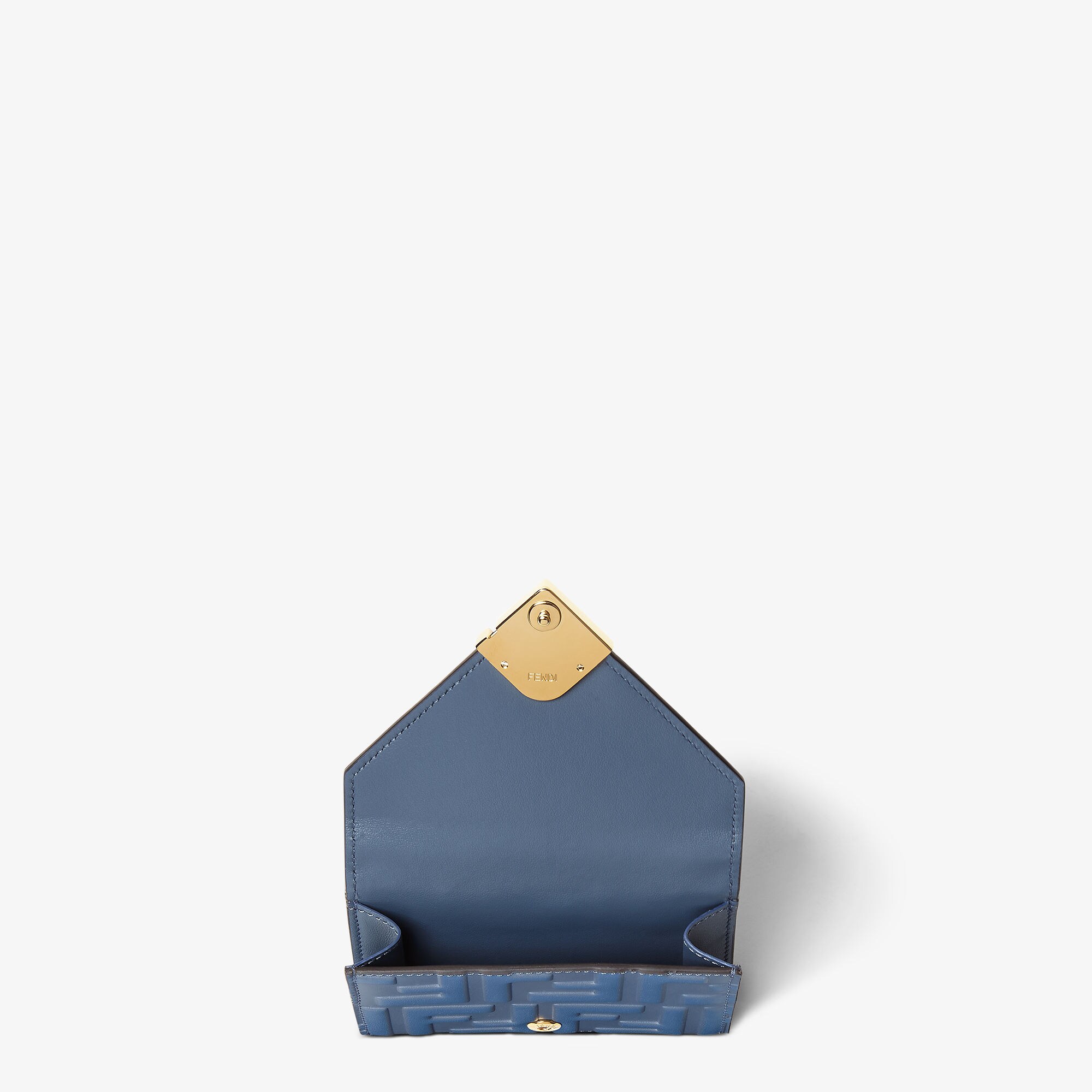 FFダイヤモンド財布 レザー ブルー | Fendi