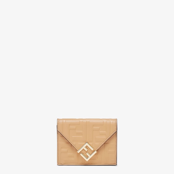 Fendi Ff Diamonds Wallet In Brown
