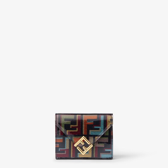 Fendi Ff Diamonds Wallet In Multi