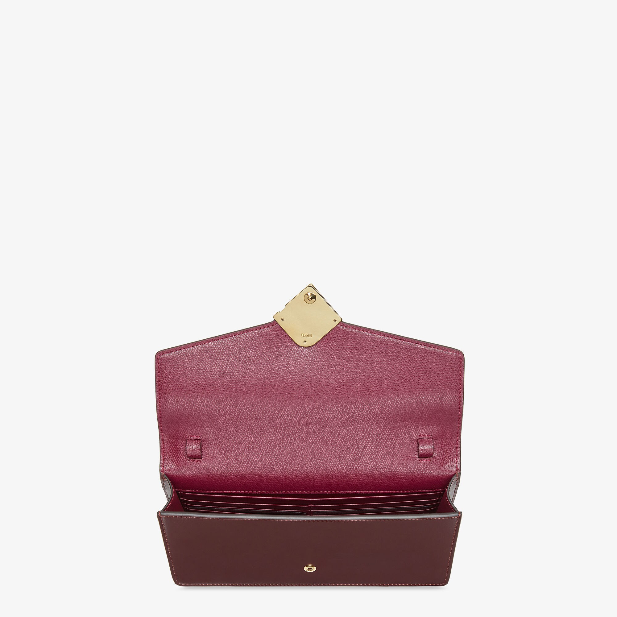 【関税&送料込】Fendi Baguette Wallet On Chain In Ff Jacquar Wallet On Chain Baguette Fabric Brown | Fendi