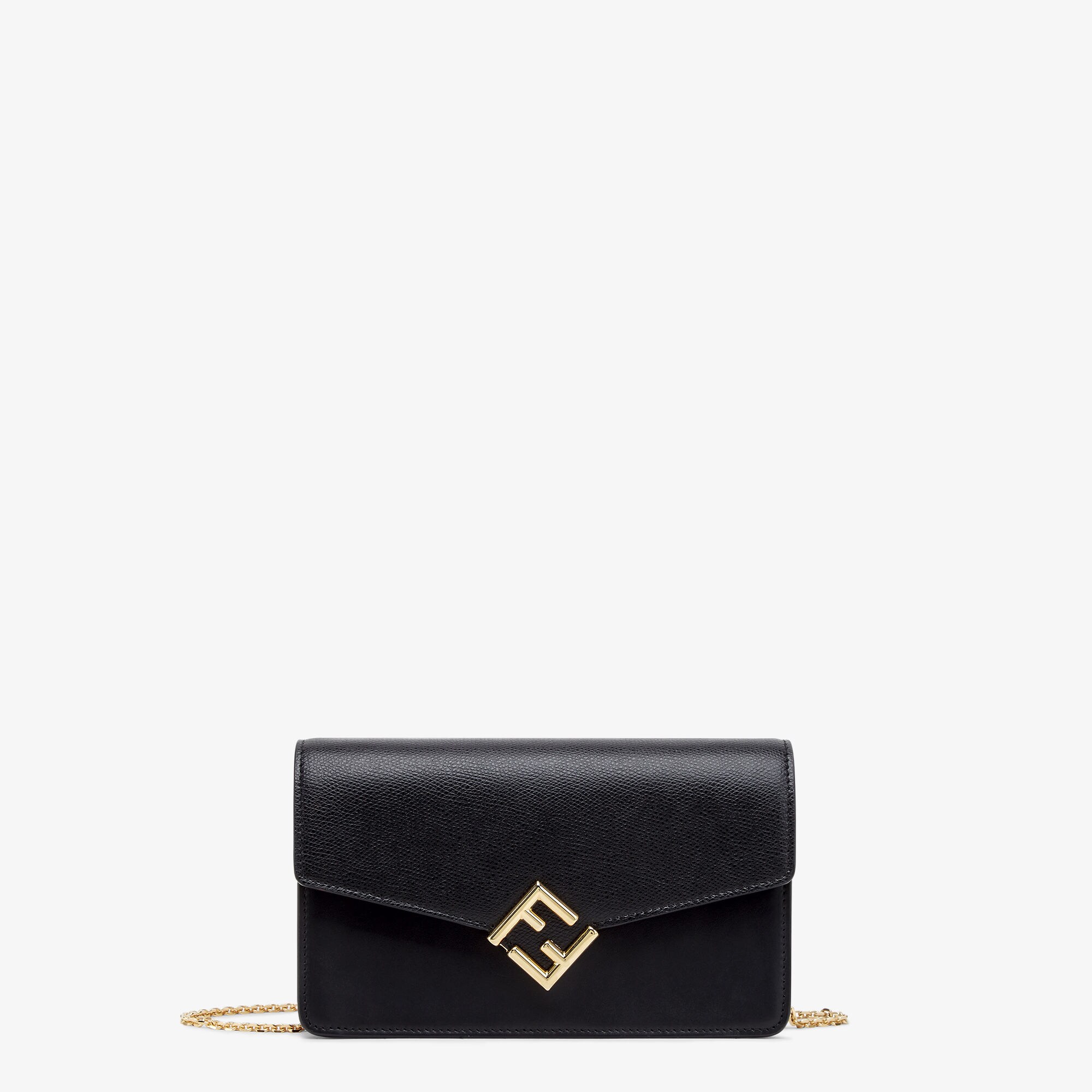 【FENDI】FF WALLET ON CHAIN Fendigraphy Wallet On Chain Fabric Brown | Fendi