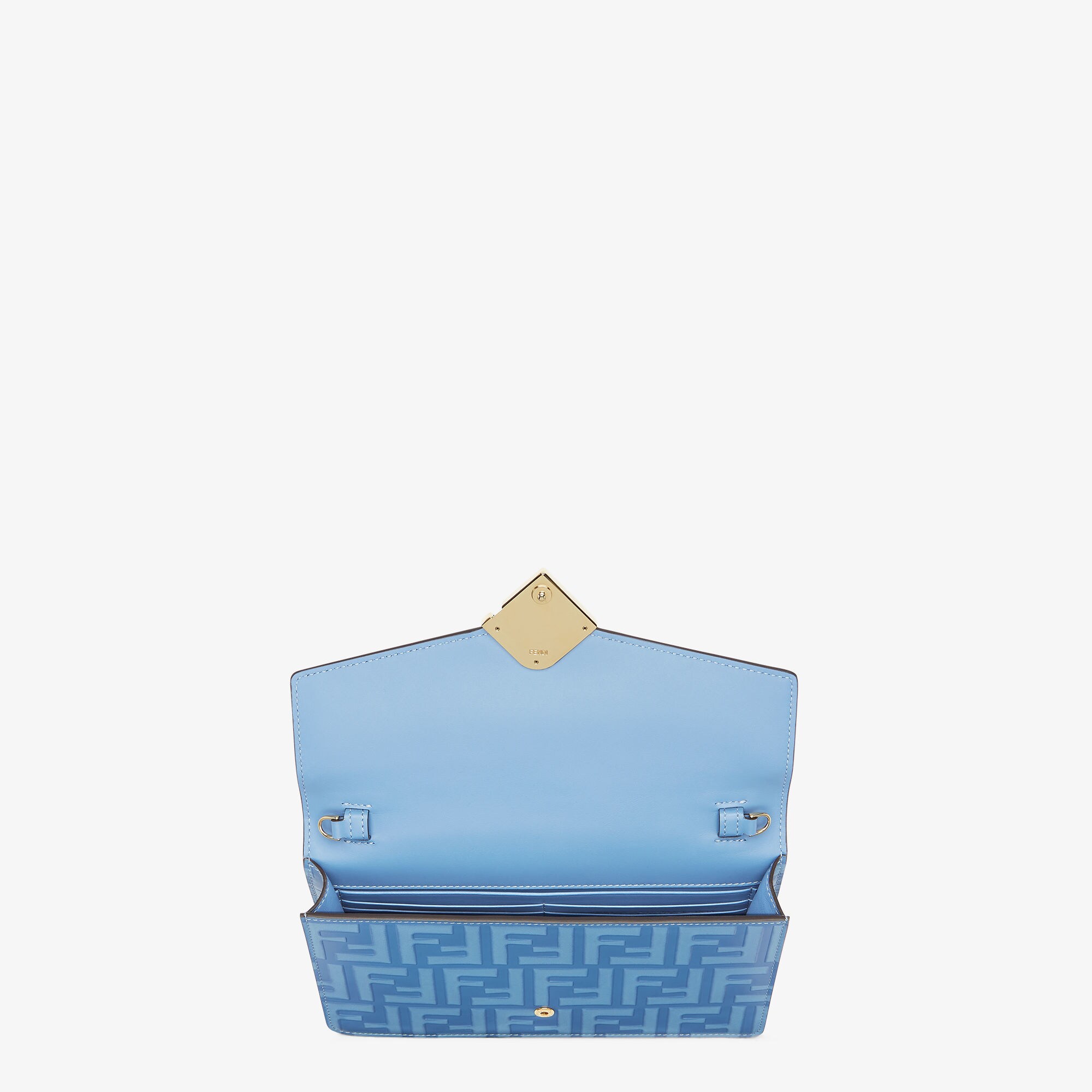 FF Diamonds Wallet On ChainLight blue leather wallet