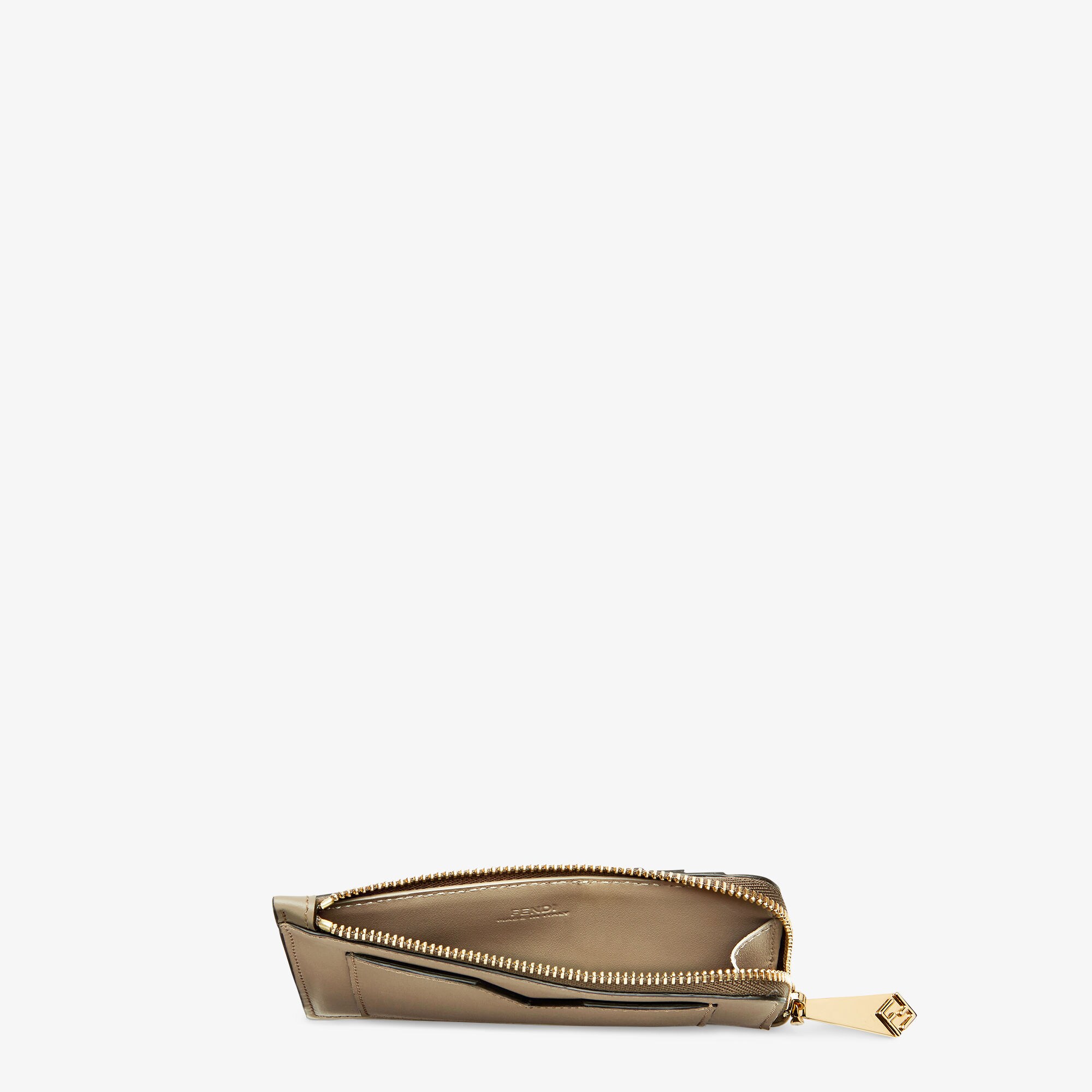 FFダイヤモンド カードケース レザー グレー | Fendi