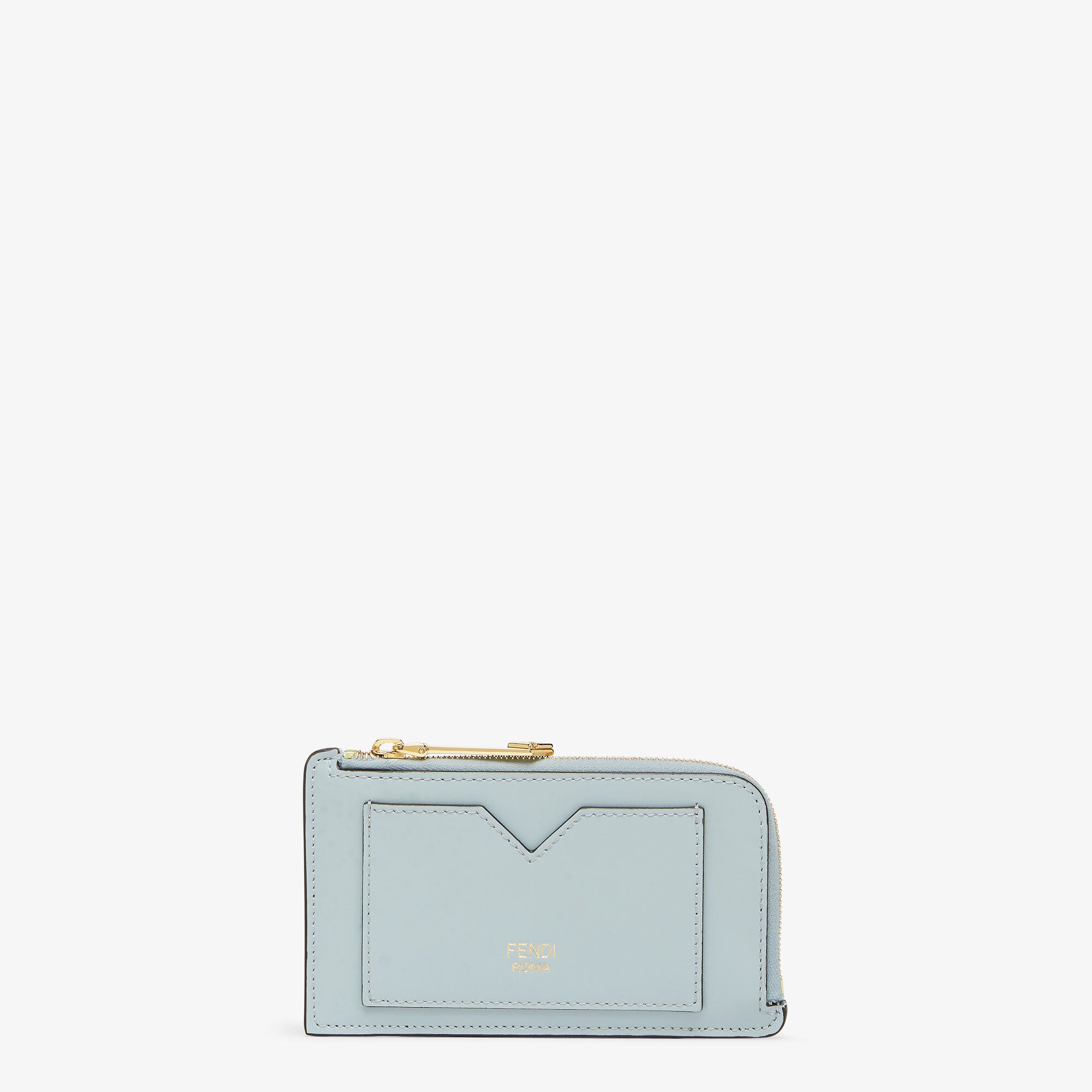 FF Diamonds Card Case Leather Light blue Fendi